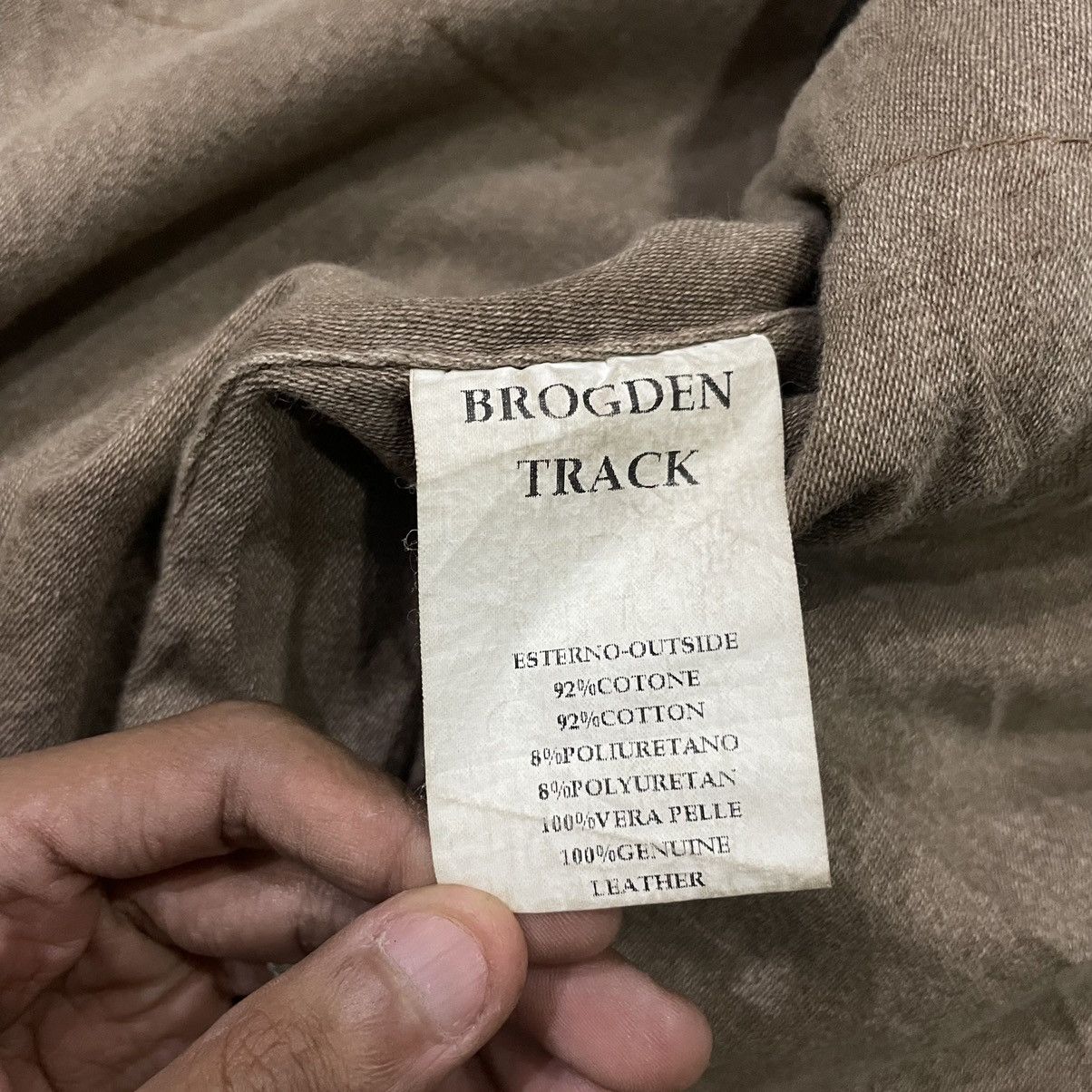 Japanese Brand Vintage Brogden Track Military Inspired Leather Jacket Size US S / EU 44-46 / 1 - 24 Thumbnail