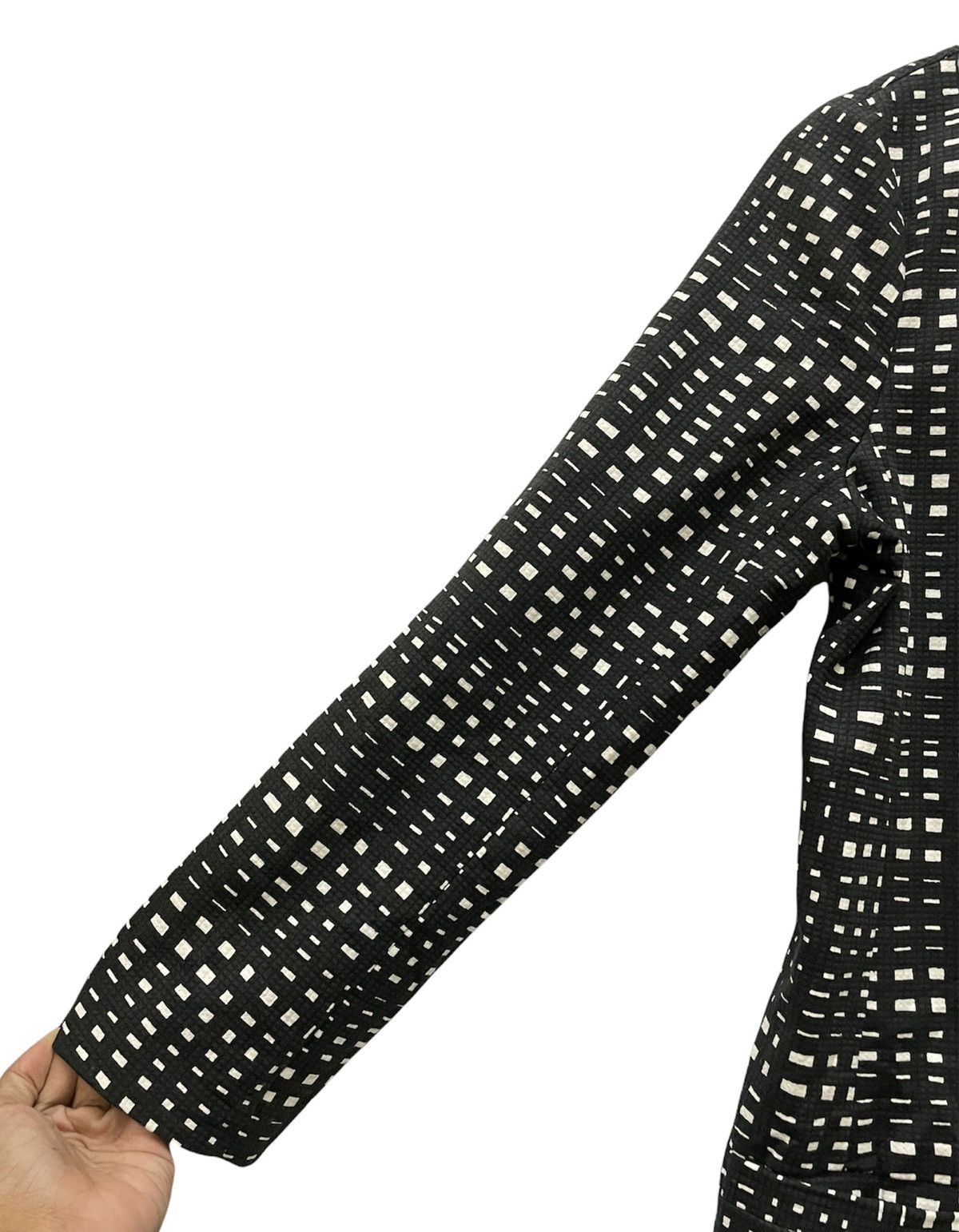Theory Theory Illusional Checkered Buttons Long Jacket Size XS / US 0-2 / IT 36-38 - 9 Thumbnail