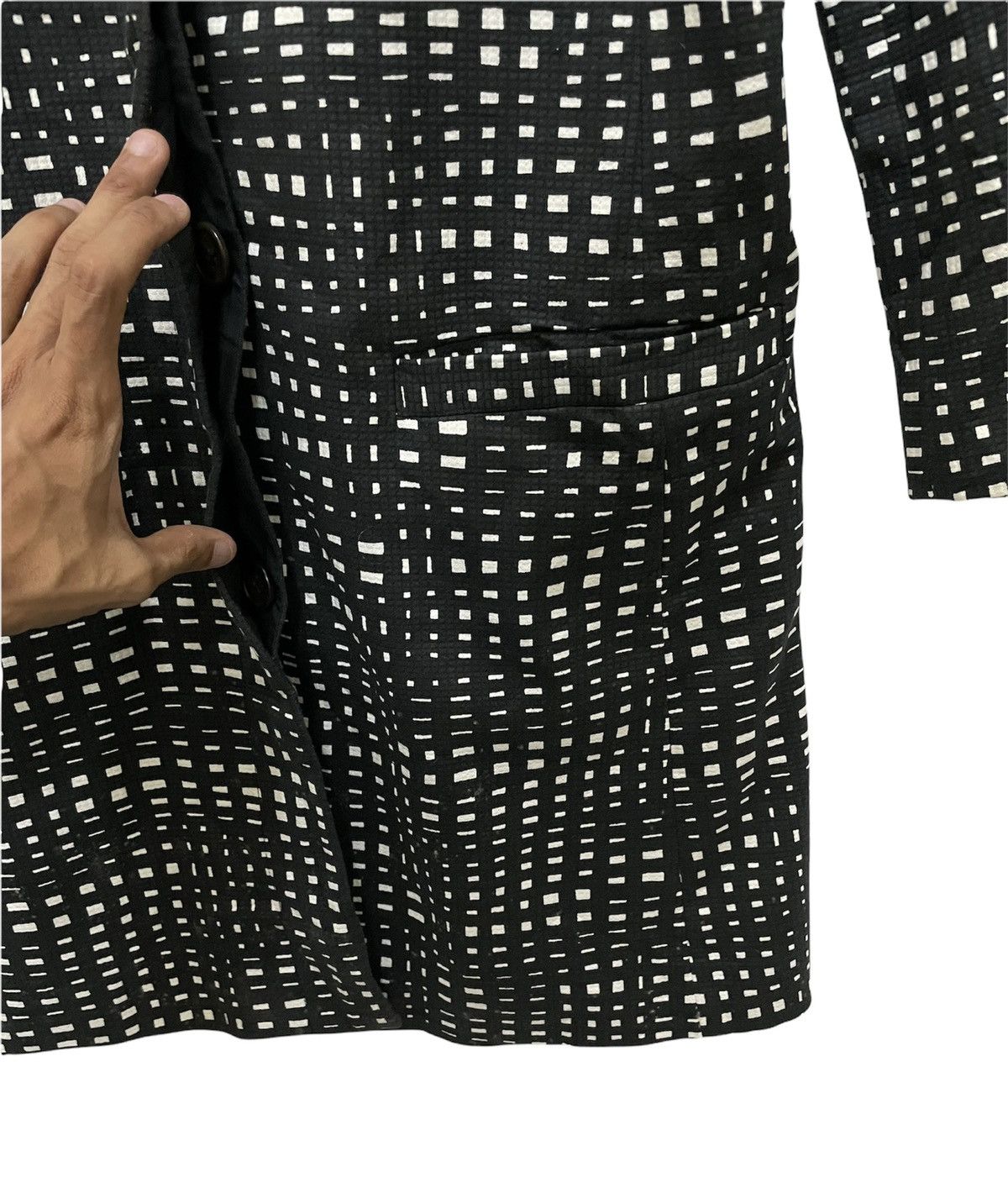Theory Theory Illusional Checkered Buttons Long Jacket Size XS / US 0-2 / IT 36-38 - 12 Thumbnail