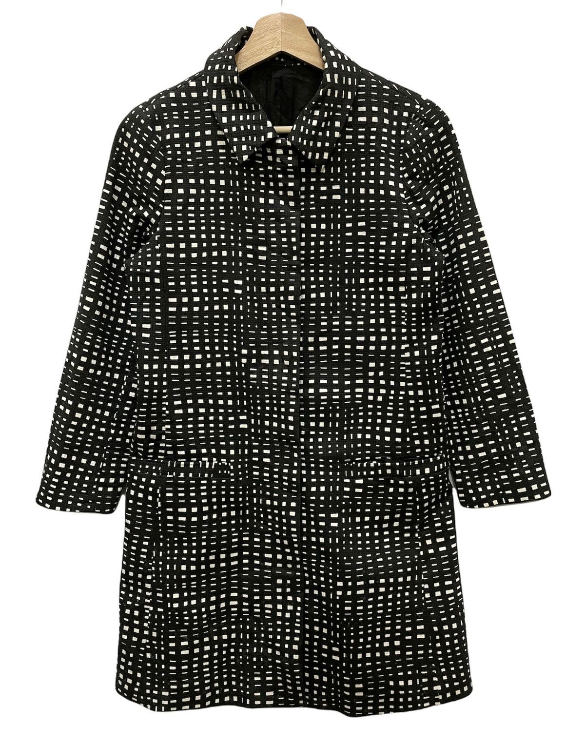 Theory Theory Illusional Checkered Buttons Long Jacket Size XS / US 0-2 / IT 36-38 - 1 Thumbnail