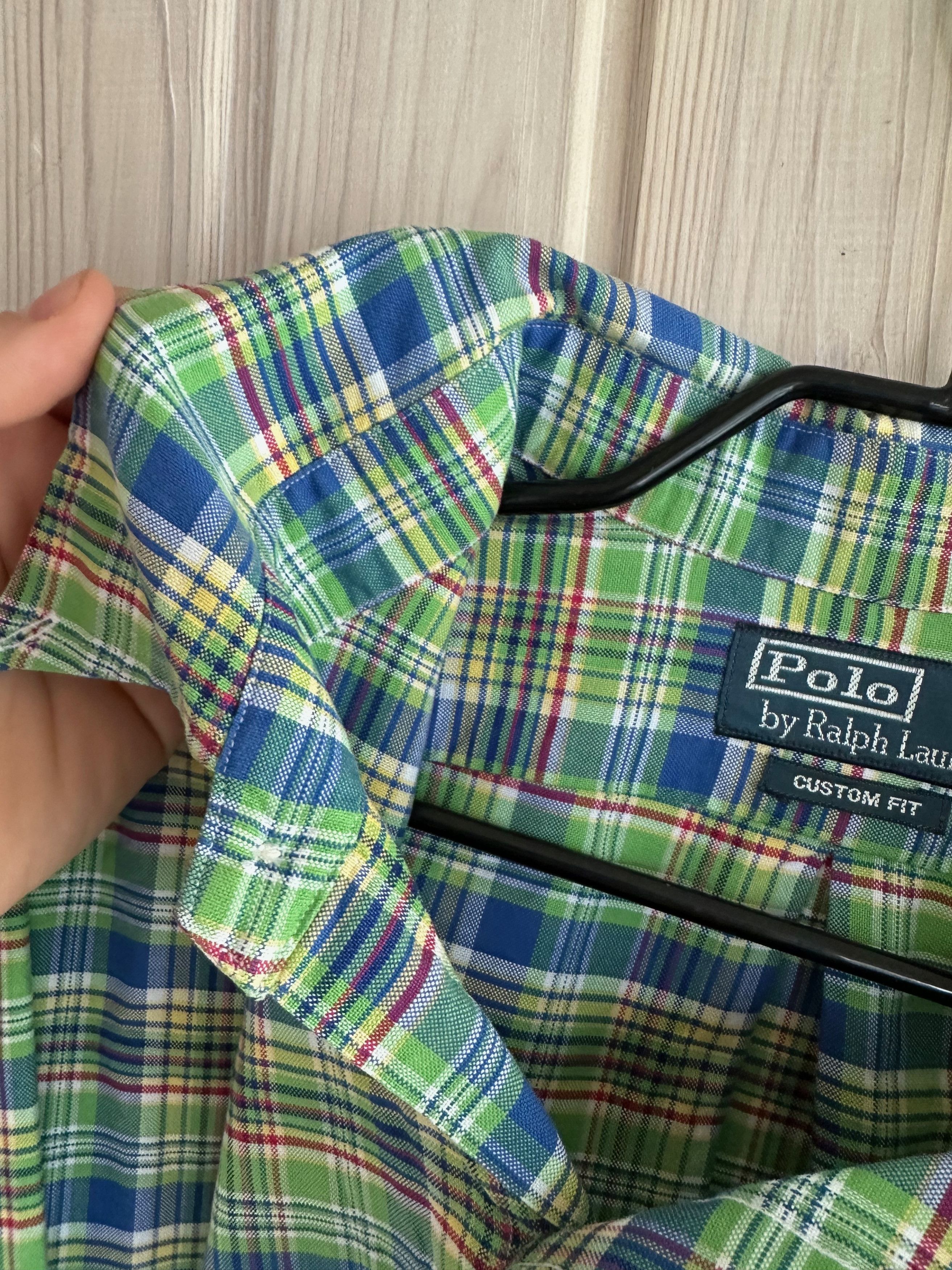 Polo Ralph Lauren Vintage Polo Ralph Lauren XXL Plaid Cotton Green SHirt Size US XXL / EU 58 / 5 - 6 Thumbnail
