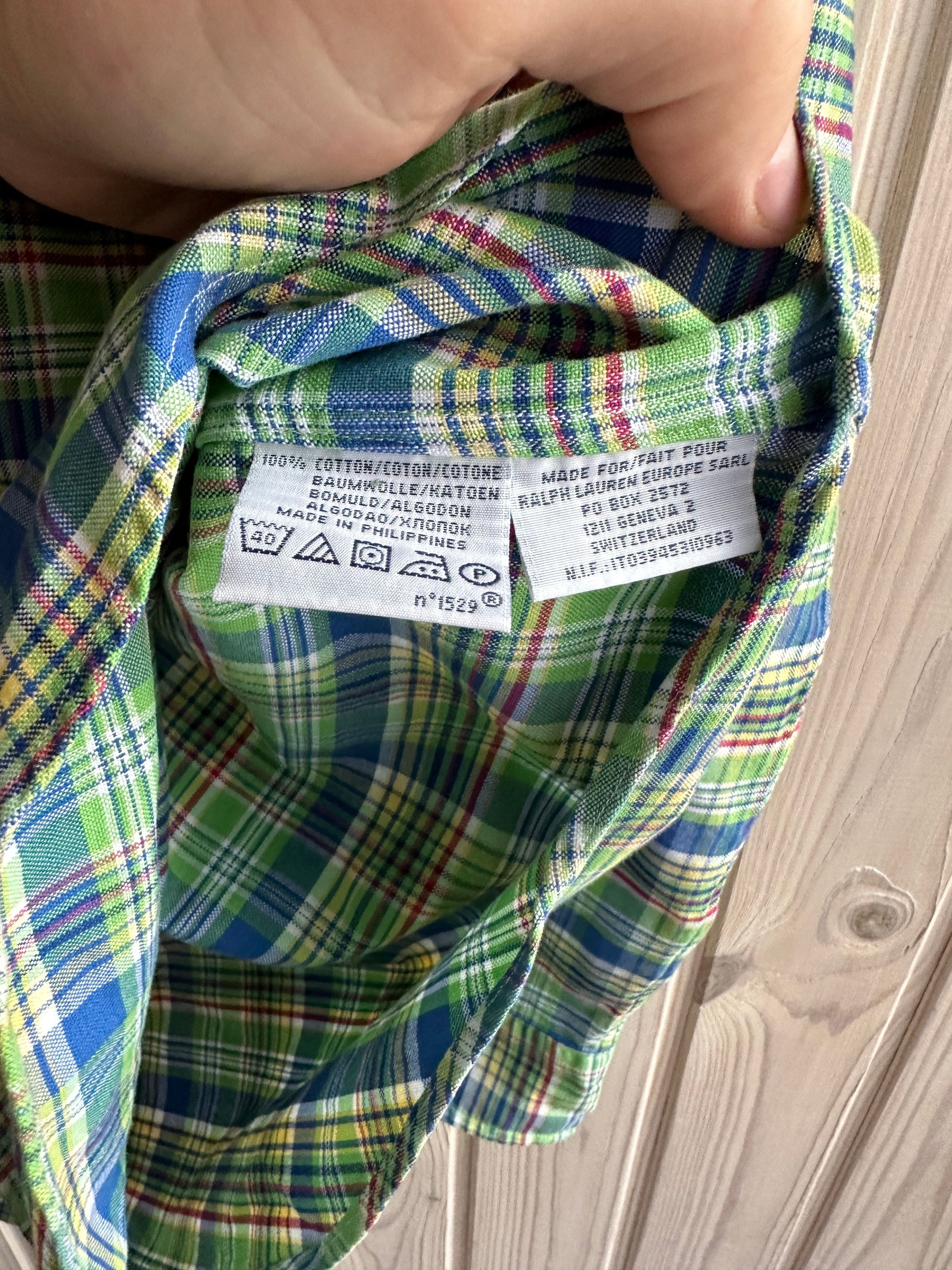 Polo Ralph Lauren Vintage Polo Ralph Lauren XXL Plaid Cotton Green SHirt Size US XXL / EU 58 / 5 - 7 Thumbnail