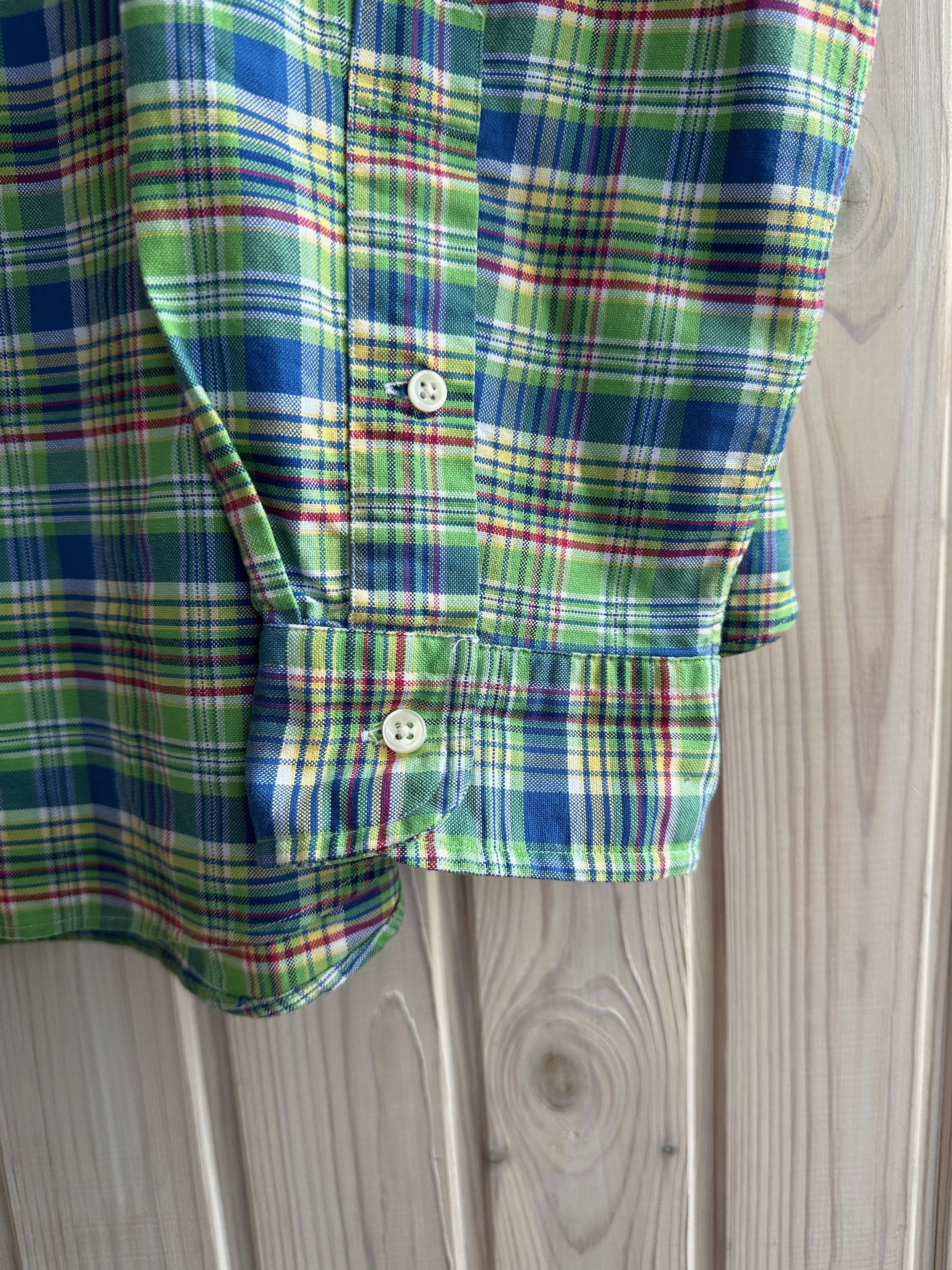Polo Ralph Lauren Vintage Polo Ralph Lauren XXL Plaid Cotton Green SHirt Size US XXL / EU 58 / 5 - 3 Thumbnail