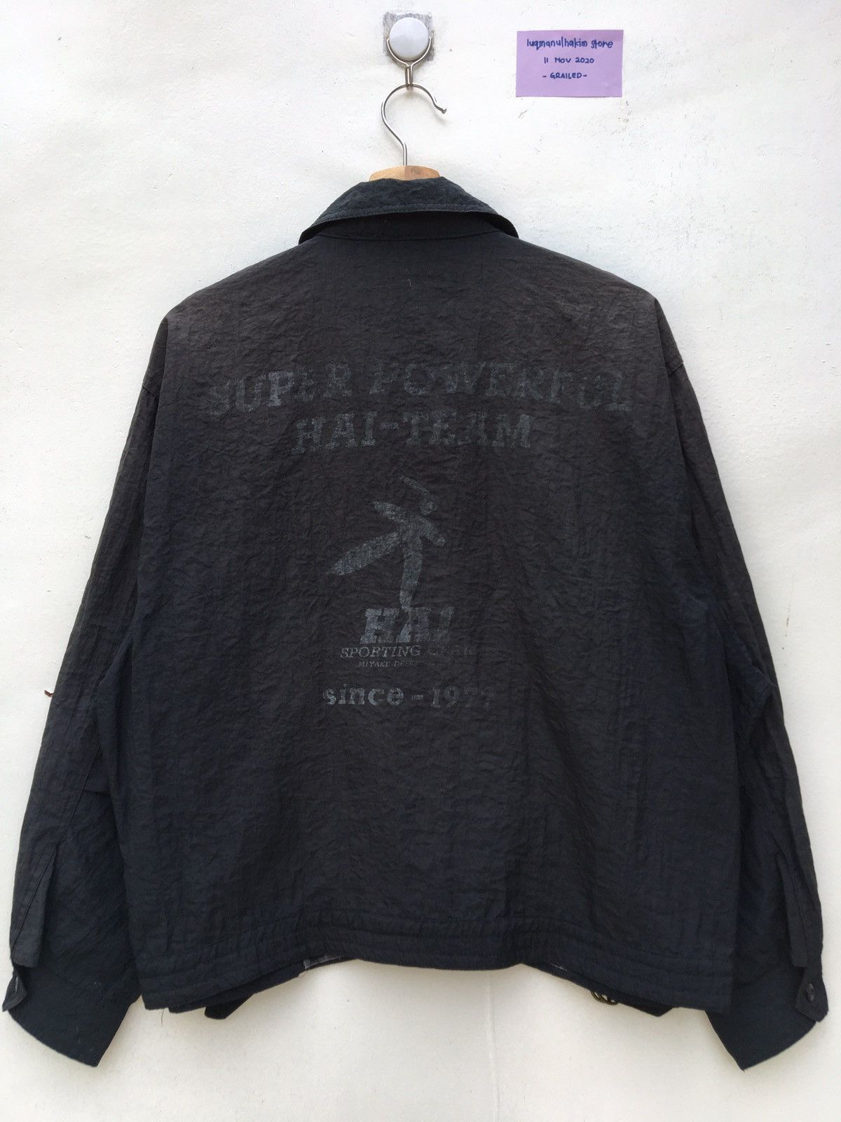 Issey Miyake Vtg 80s Hai Sporting Gear Issey Miyake BigLogo Spellout Jckt Size US L / EU 52-54 / 3 - 3 Thumbnail