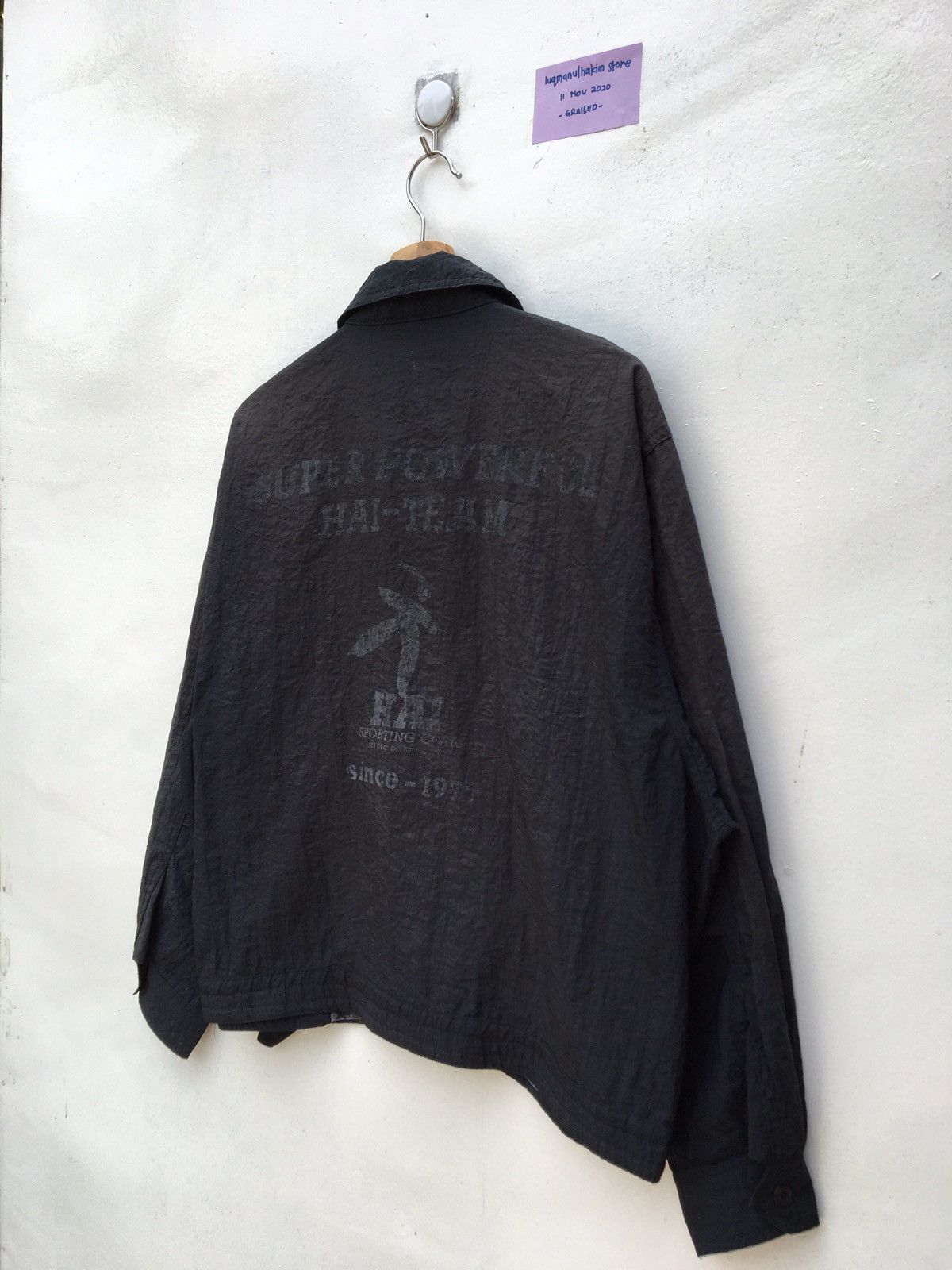 Issey Miyake Vtg 80s Hai Sporting Gear Issey Miyake BigLogo Spellout Jckt Size US L / EU 52-54 / 3 - 5 Thumbnail