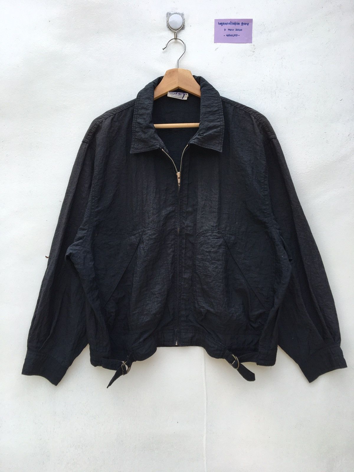 Issey Miyake Vtg 80s Hai Sporting Gear Issey Miyake BigLogo Spellout Jckt Size US L / EU 52-54 / 3 - 7 Thumbnail