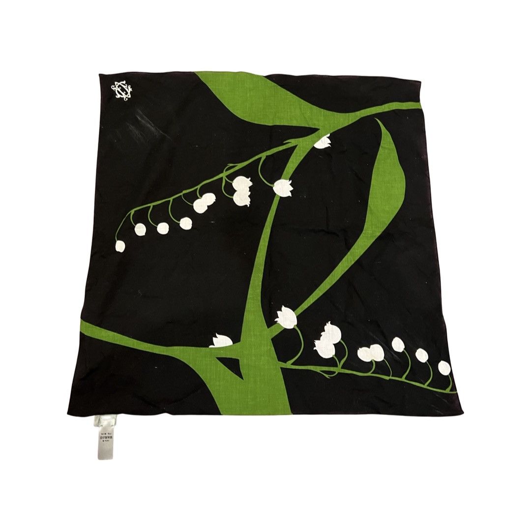 Dior Lily flower scarf bandana pocket square Size ONE SIZE - 2 Thumbnail