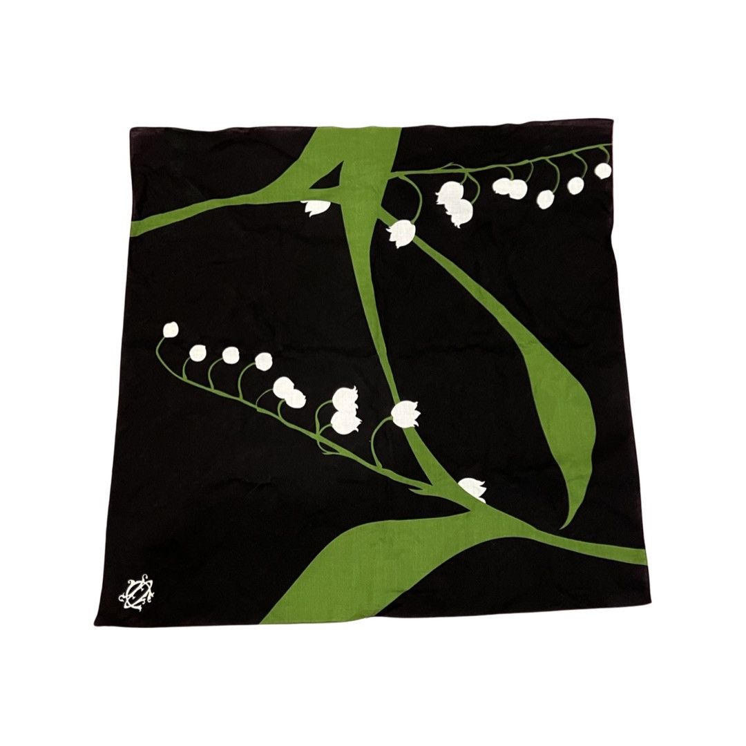 Dior Lily flower scarf bandana pocket square Size ONE SIZE - 1 Thumbnail