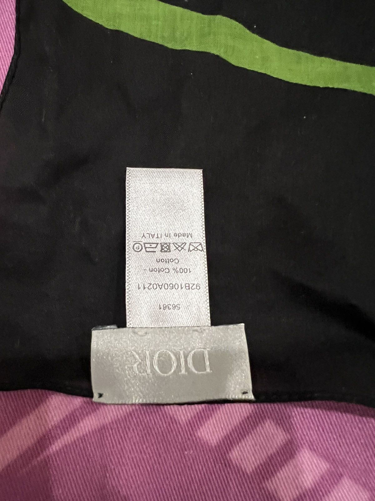 Dior Lily flower scarf bandana pocket square Size ONE SIZE - 3 Thumbnail