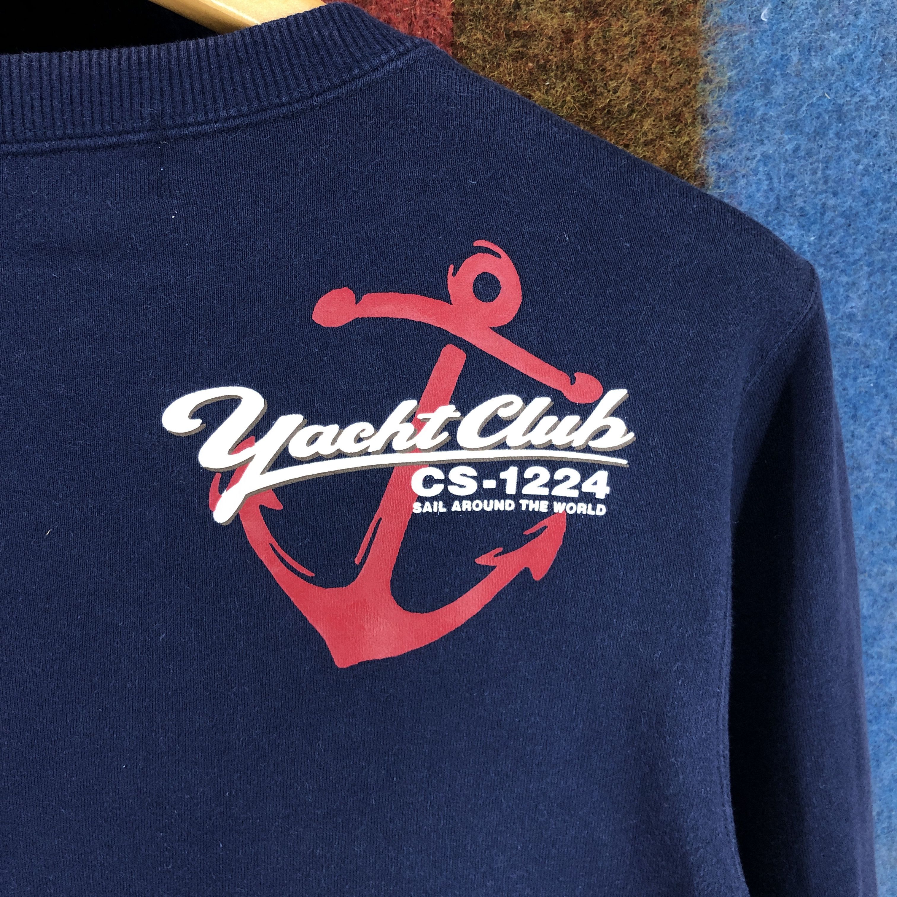 Japanese Brand CAPTAIN SANTA Yacht Club Crew Neck Sweatshirt #0333/M Size US S / EU 44-46 / 1 - 8 Thumbnail