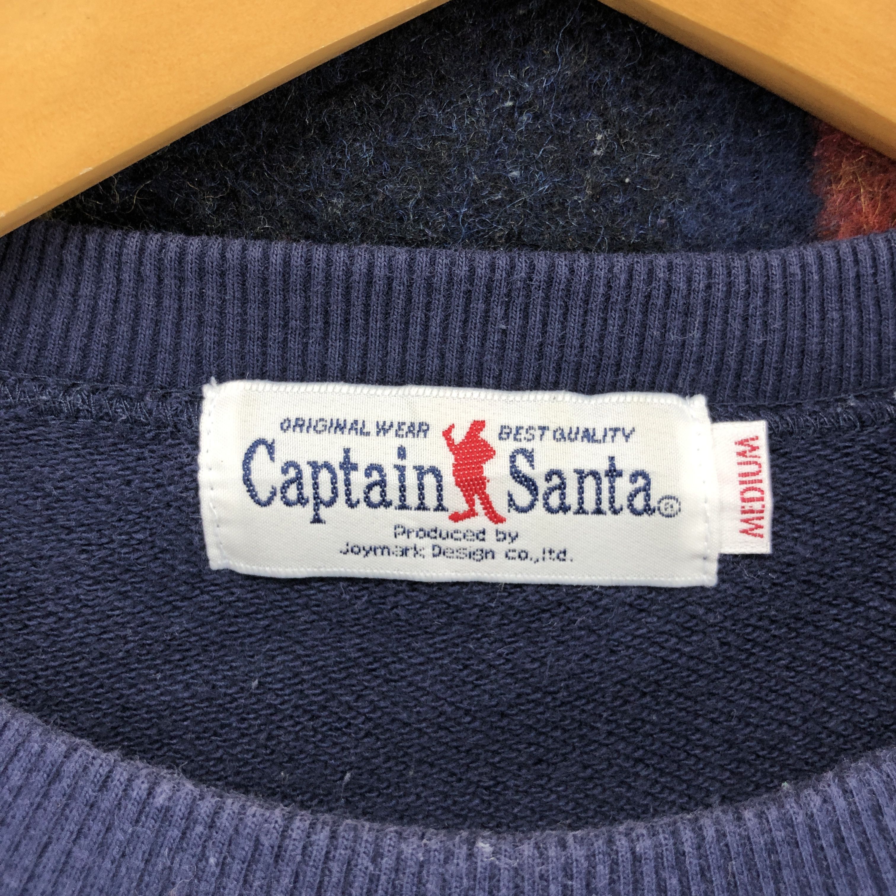 Japanese Brand CAPTAIN SANTA Yacht Club Crew Neck Sweatshirt #0333/M Size US S / EU 44-46 / 1 - 4 Thumbnail