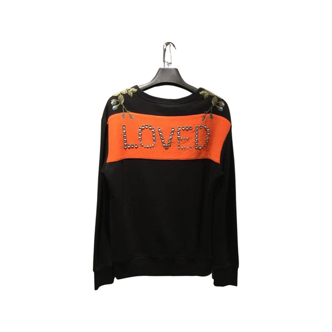 Gucci Flower embroidery logo loved crewneck sweatshirt Size US M / EU 48-50 / 2 - 2 Thumbnail