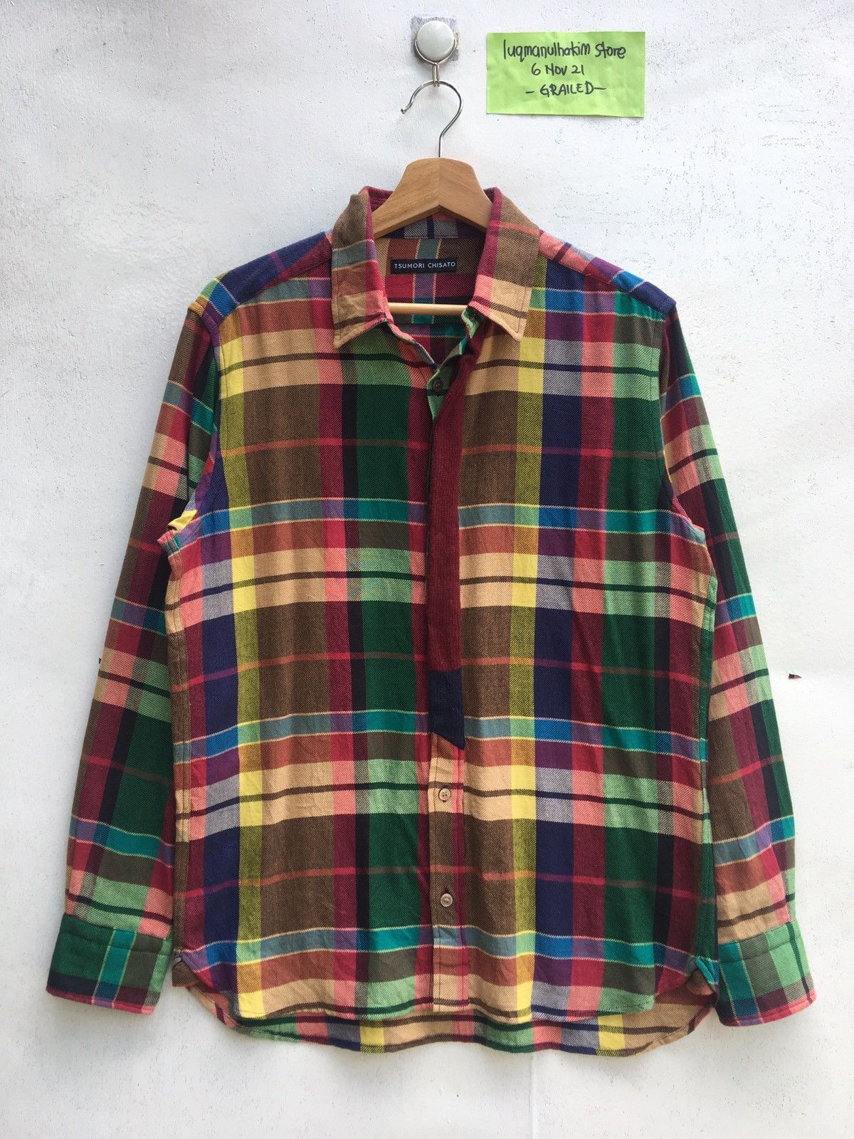 Issey Miyake Rare Vintage Tsumori Chisato Plaid Checkered Shirt Size US M / EU 48-50 / 2 - 1 Thumbnail
