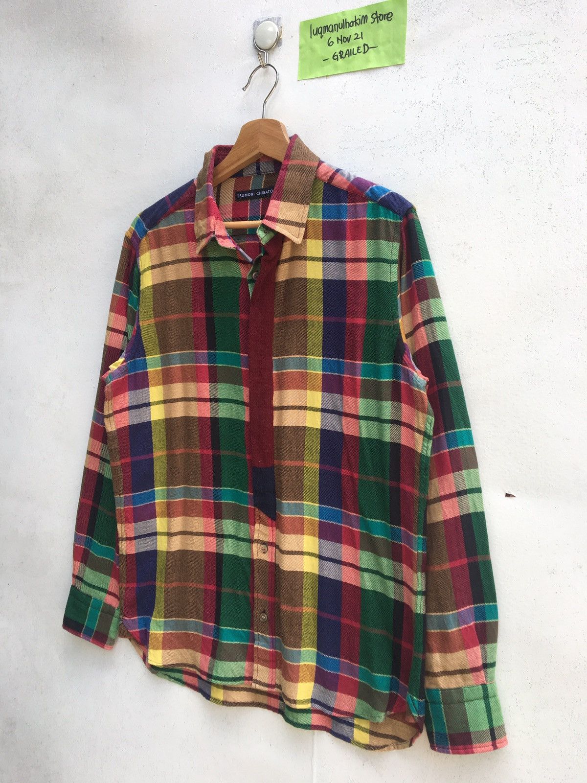 Issey Miyake Rare Vintage Tsumori Chisato Plaid Checkered Shirt Size US M / EU 48-50 / 2 - 3 Thumbnail