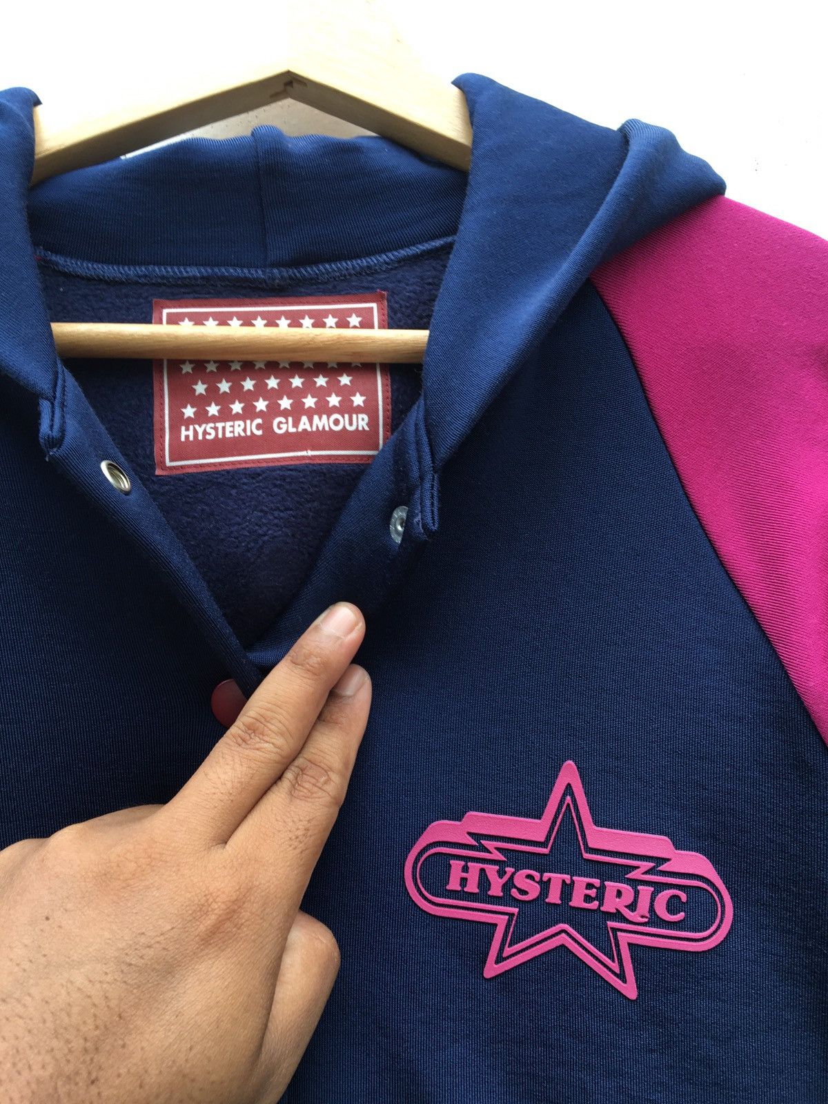 Hysteric Glamour Rare Vintage Hysteric Glamour Star Logo Hoodie Size US S / EU 44-46 / 1 - 12 Thumbnail