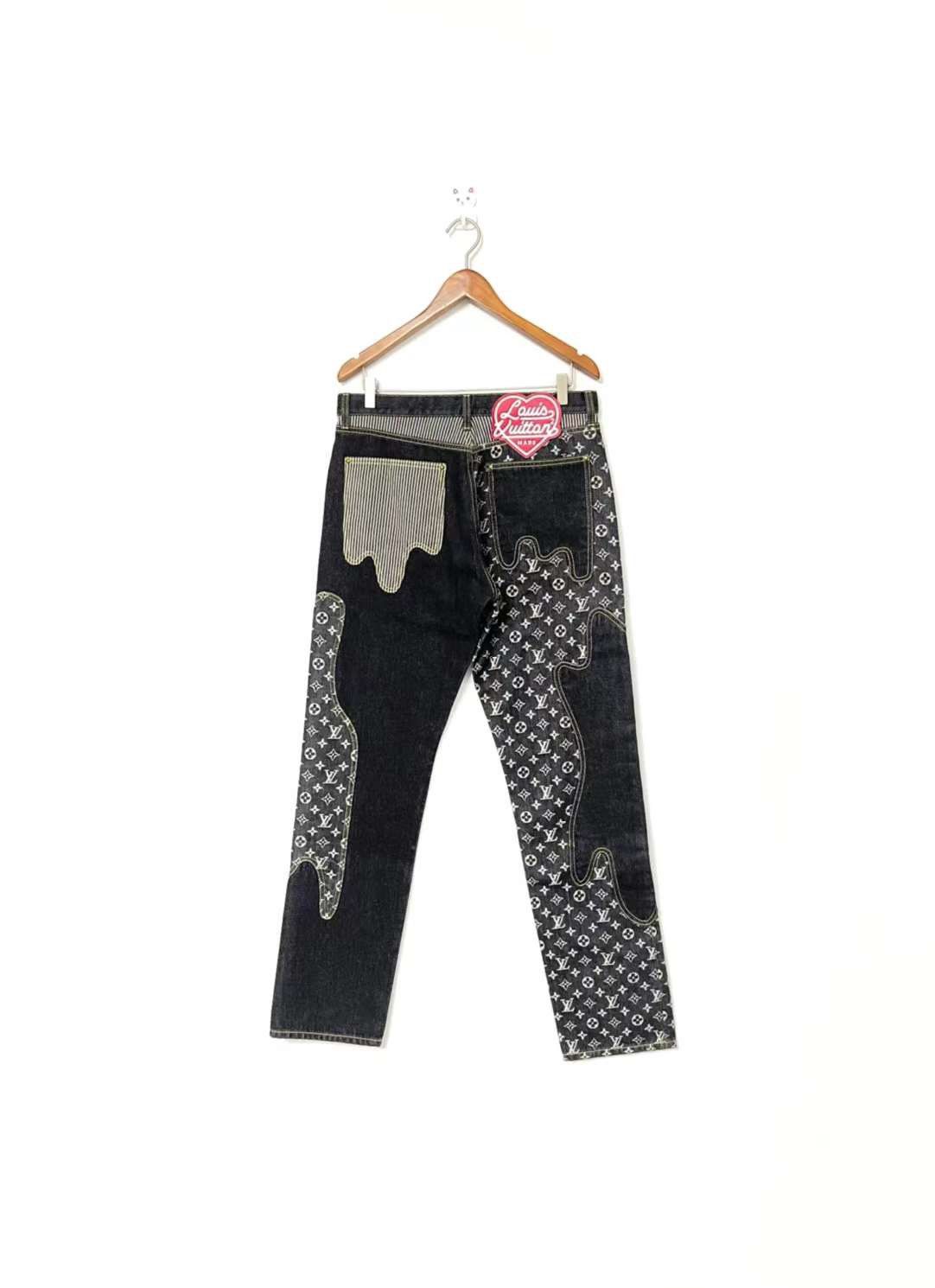 Louis Vuitton × Nigo Monogram crazy denim jeans Size US 31 - 2 Thumbnail