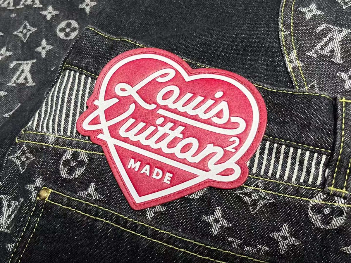 Louis Vuitton × Nigo Monogram crazy denim jeans Size US 31 - 3 Thumbnail