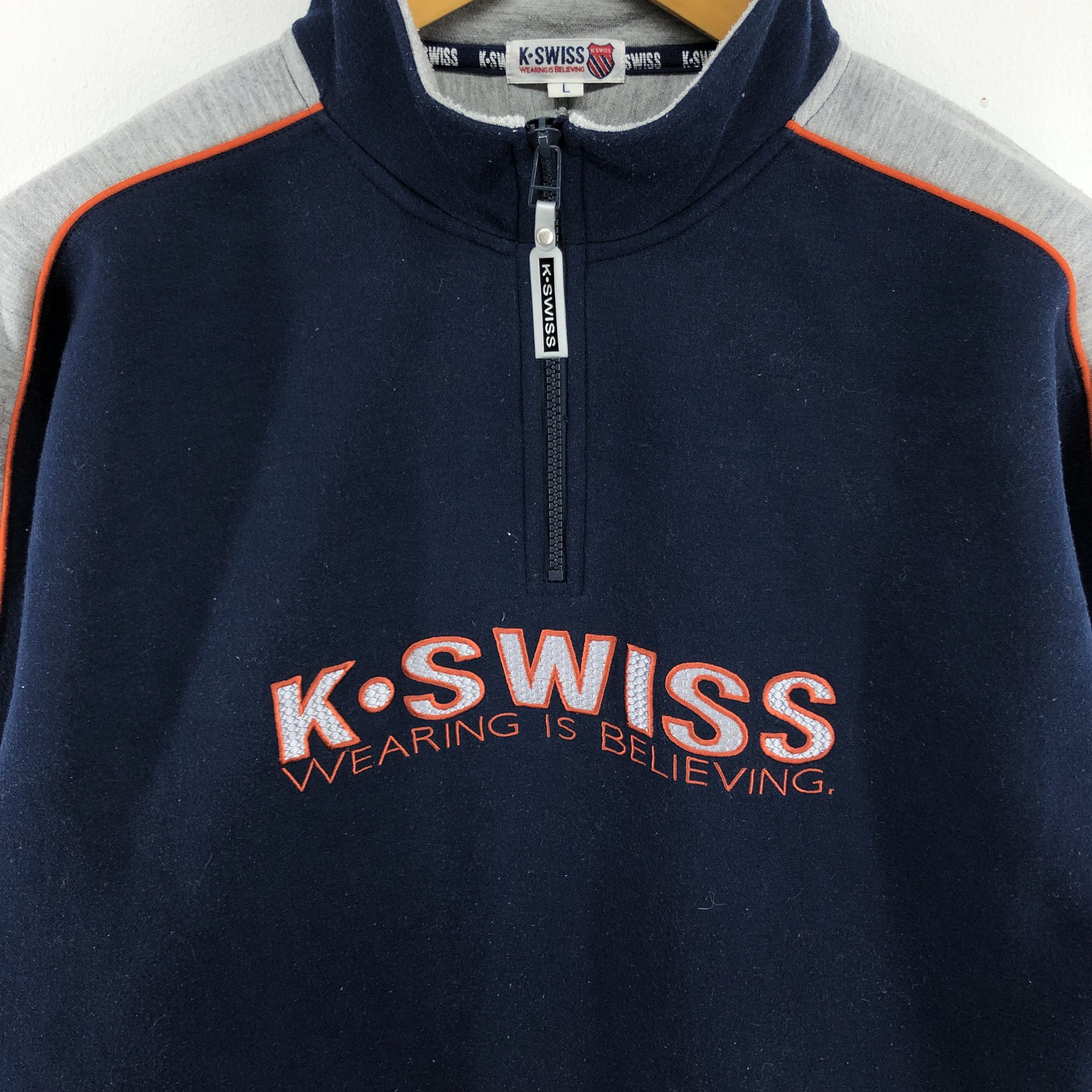K-Swiss K SWISS Turtle Neck Sweatshirt Jumper #2624-94 Size US M / EU 48-50 / 2 - 2 Thumbnail