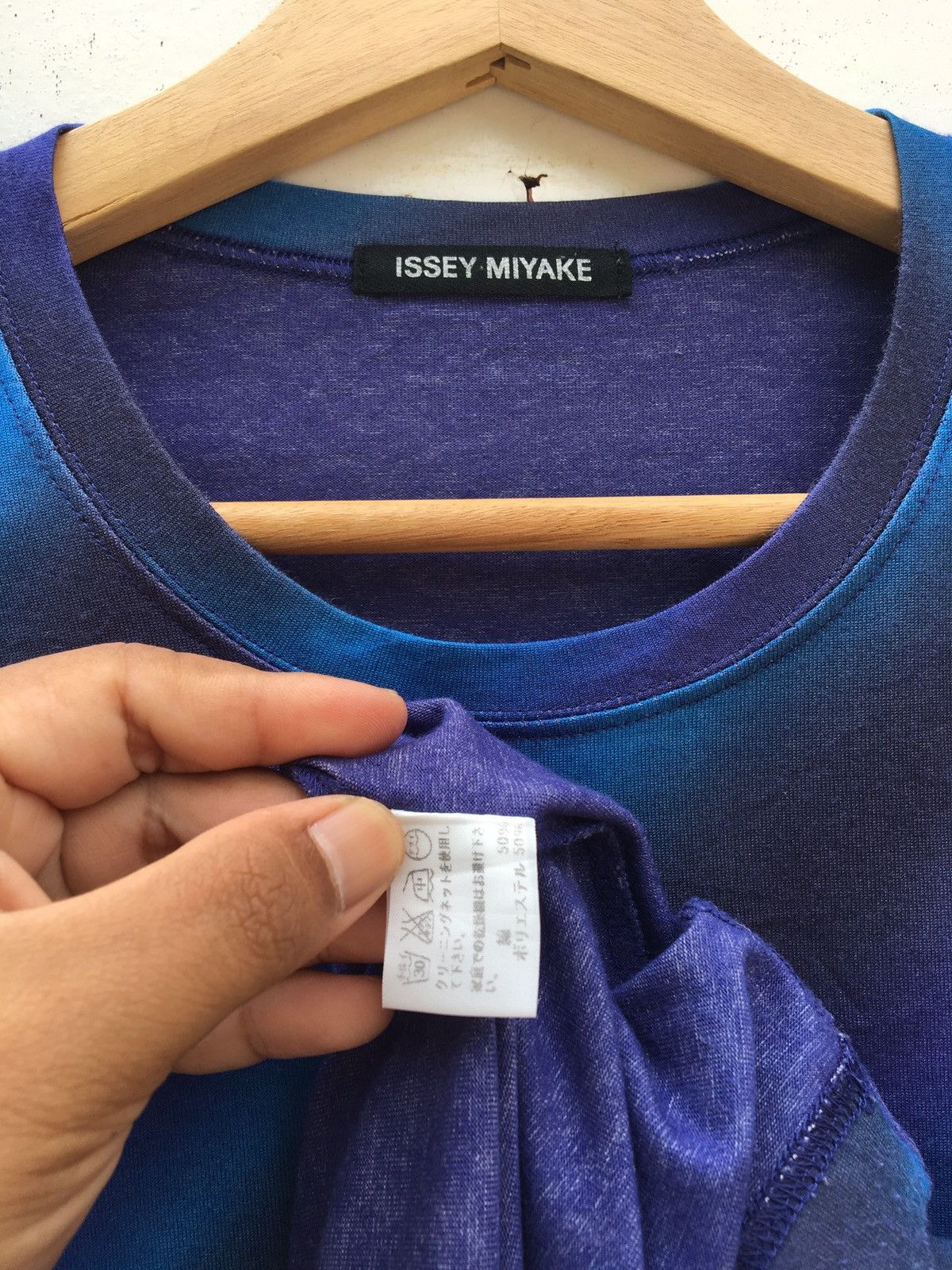 Issey Miyake Rare Issey Miyake IS Two Tone Stripes Longsleeve Shirt Size US M / EU 48-50 / 2 - 7 Thumbnail