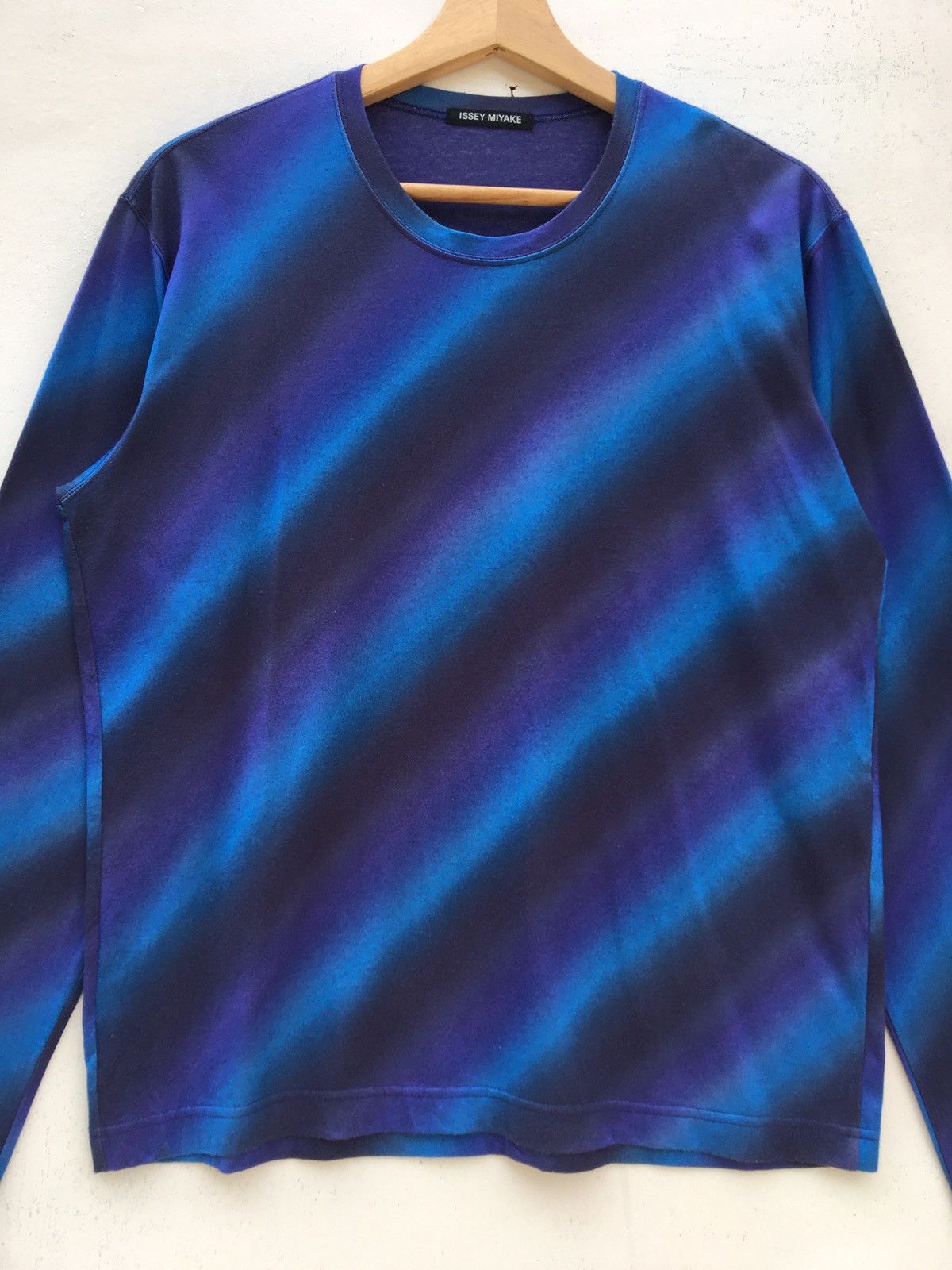 Issey Miyake Rare Issey Miyake IS Two Tone Stripes Longsleeve Shirt Size US M / EU 48-50 / 2 - 4 Thumbnail