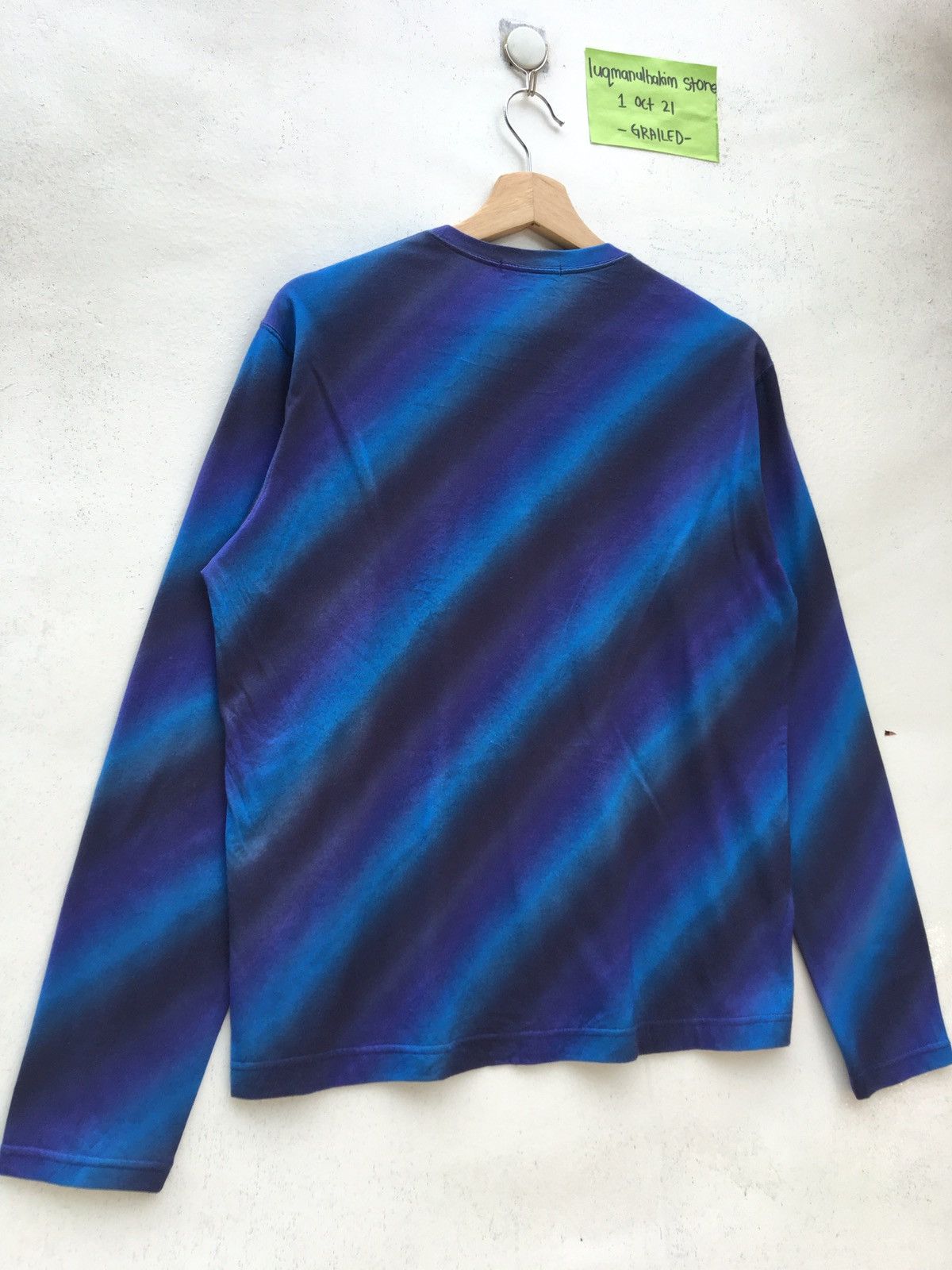Issey Miyake Rare Issey Miyake IS Two Tone Stripes Longsleeve Shirt Size US M / EU 48-50 / 2 - 10 Thumbnail