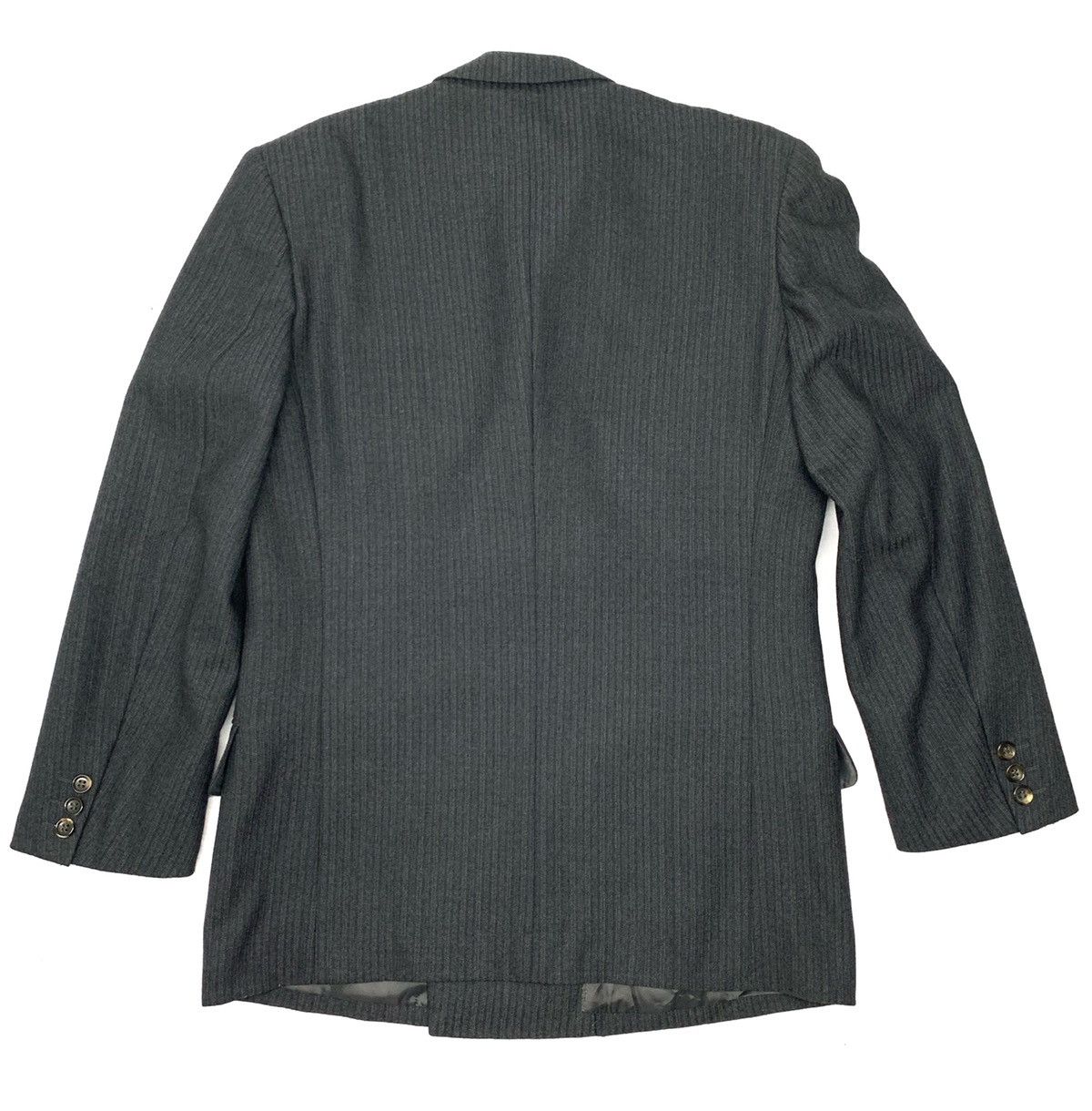Comme des Garcons × Comme des Garcons Homme Plus × Japanese Brand 🇯🇵 Vintage 80s Comme Des Garcons HOMME Military Striped Coat Size US S / EU 44-46 / 1 - 6 Thumbnail