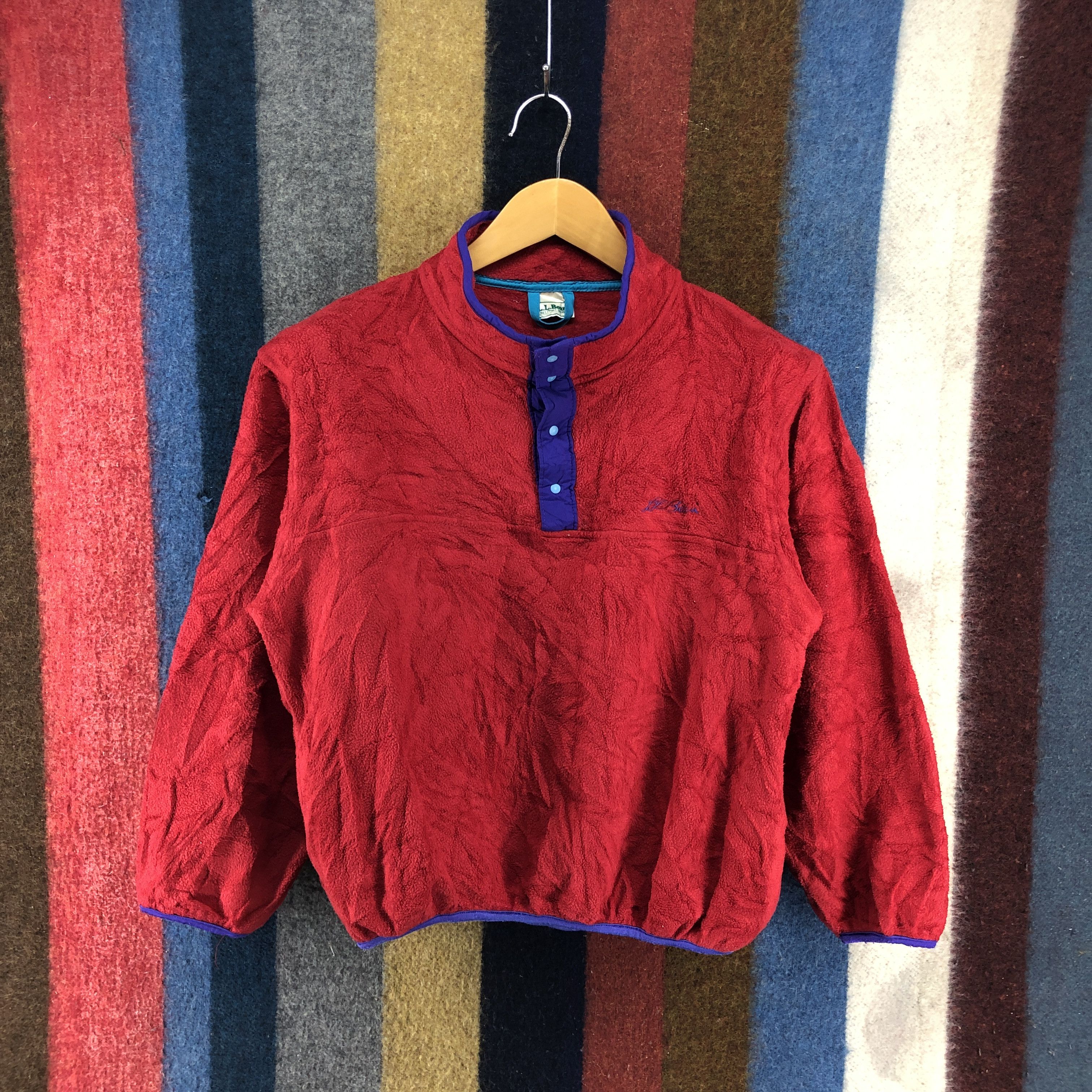 L.L. Bean 90s Vintage L.L BEAN FREEPORT MAINE Kids Fleece #02/A Size US L / EU 52-54 / 3 - 1 Thumbnail