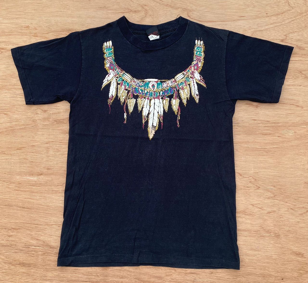 Vintage vintage tee D-18 ancient american Size US M / EU 48-50 / 2 - 1 Thumbnail
