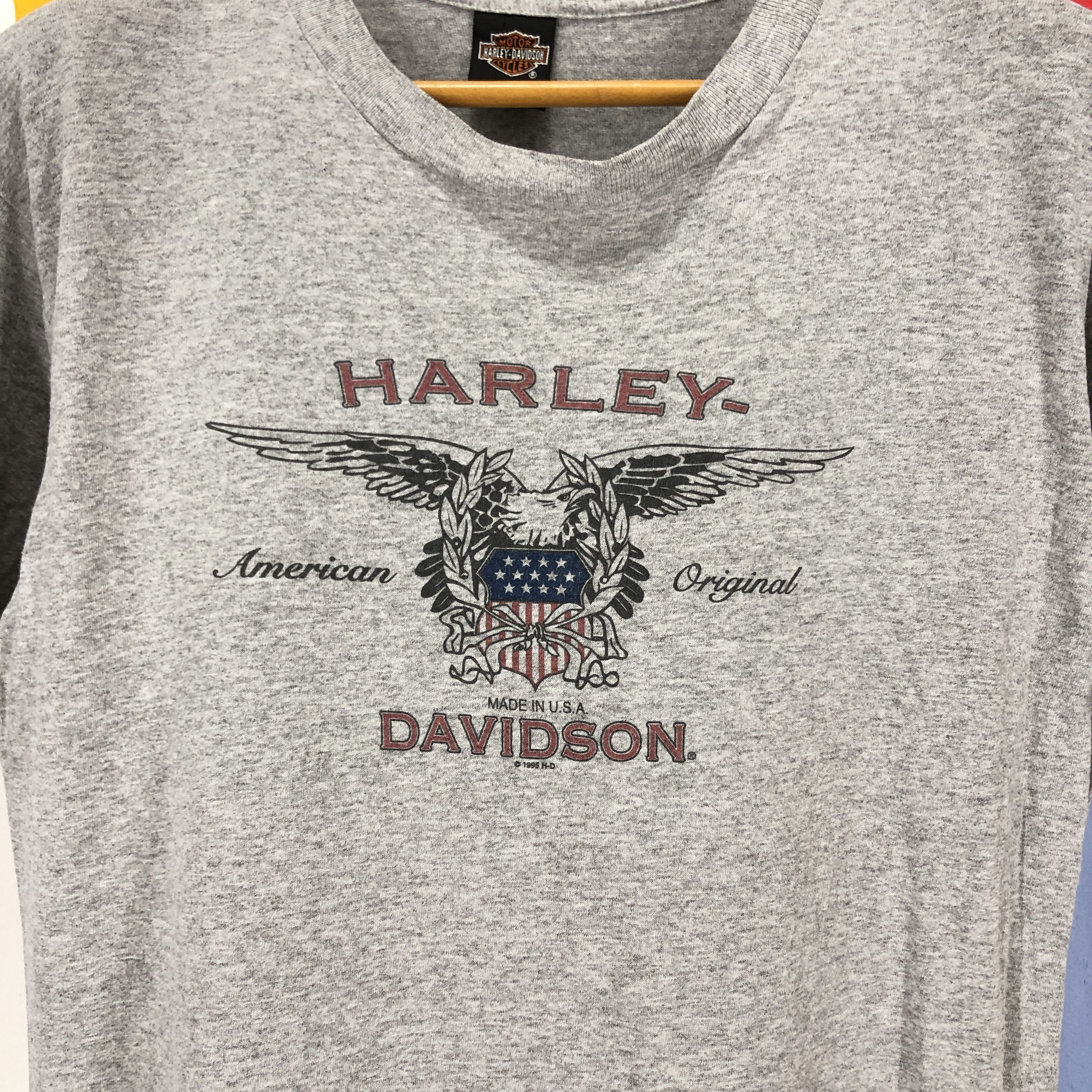 Harley Davidson Vintage 1995 HARLEY DAVIDSON Crew Neck T Shirt #1003/AJ Size US M / EU 48-50 / 2 - 2 Thumbnail