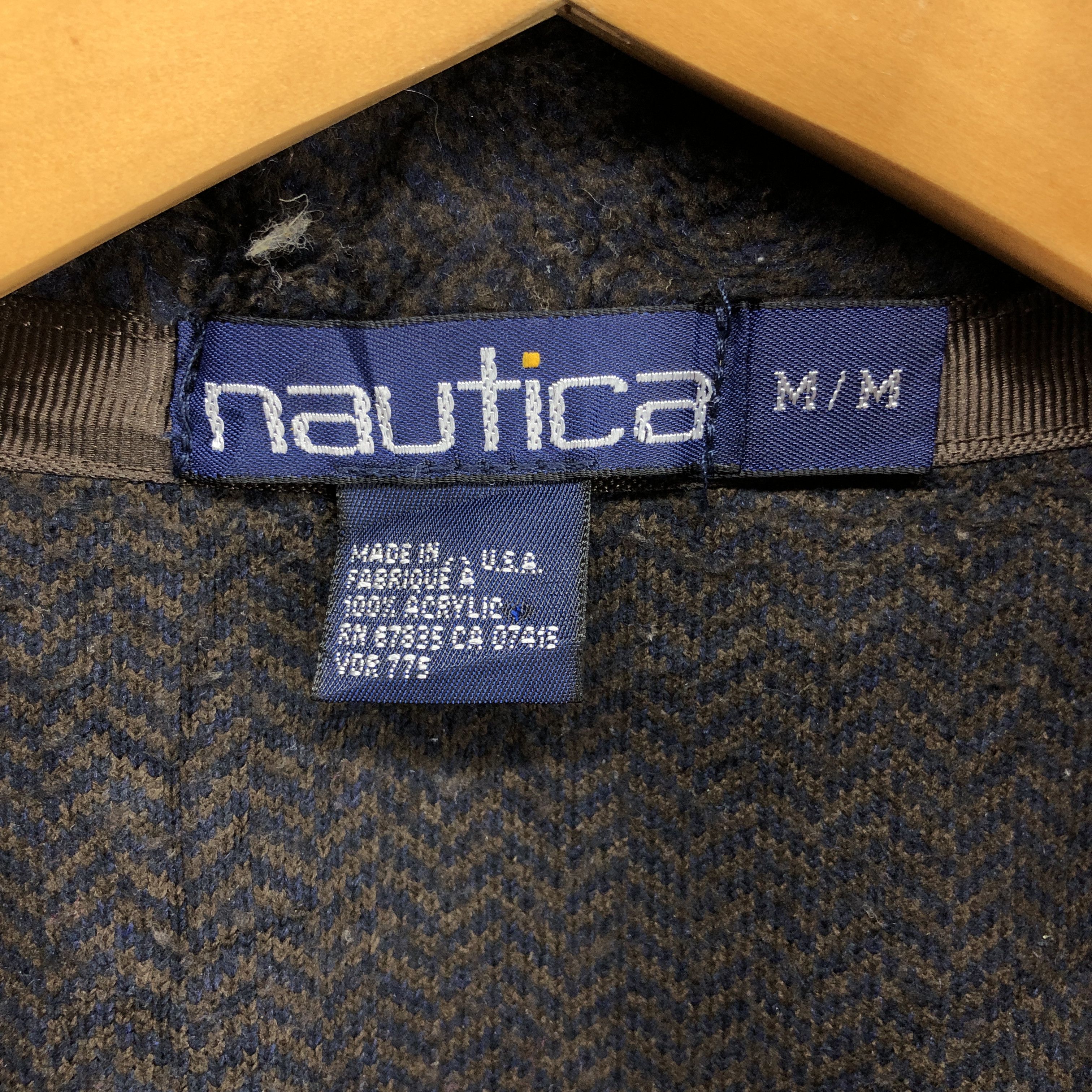 Nautica 90s Vintage NAUTICA Turtle Neck Fleece #0111/F Size US L / EU 52-54 / 3 - 4 Thumbnail