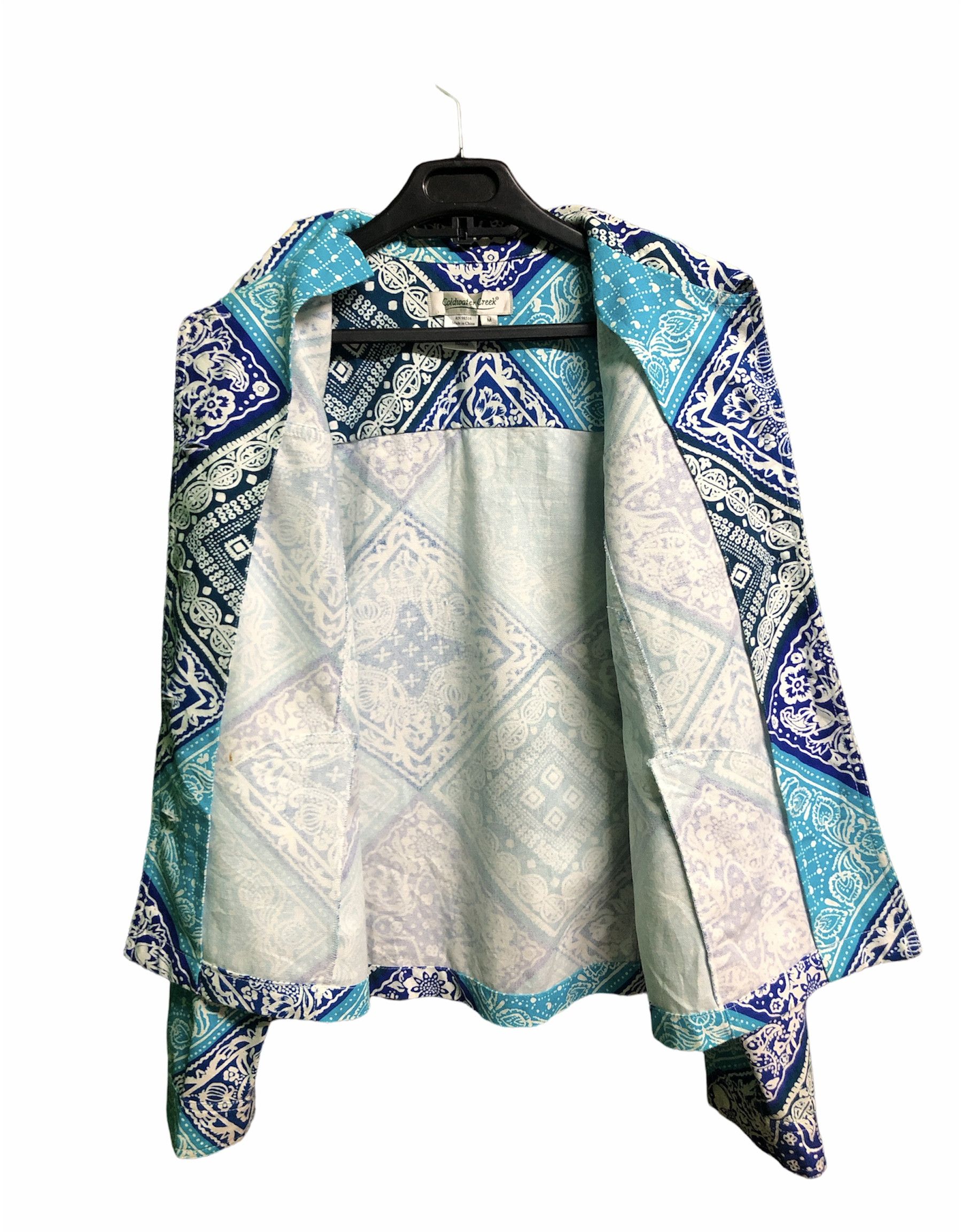 Coldwater Creek × Vintage Vintage Coldwater Greek Floral Denim Jacket Size US M / EU 48-50 / 2 - 3 Thumbnail