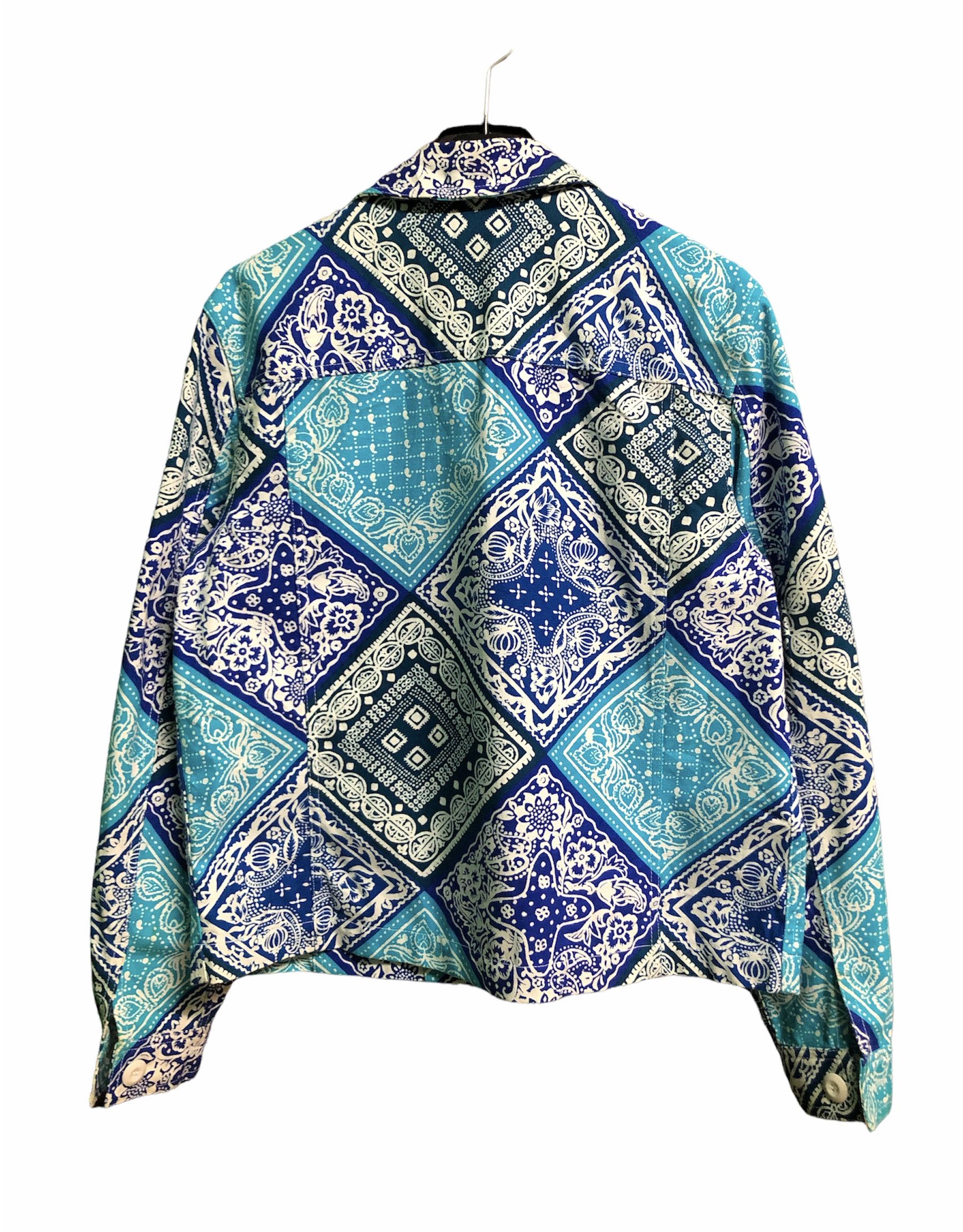 Coldwater Creek × Vintage Vintage Coldwater Greek Floral Denim Jacket Size US M / EU 48-50 / 2 - 2 Thumbnail