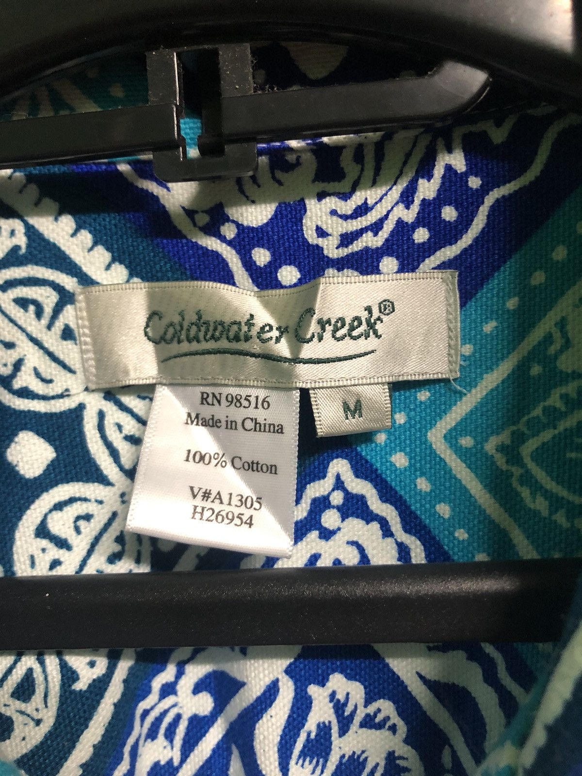 Coldwater Creek × Vintage Vintage Coldwater Greek Floral Denim Jacket Size US M / EU 48-50 / 2 - 4 Thumbnail