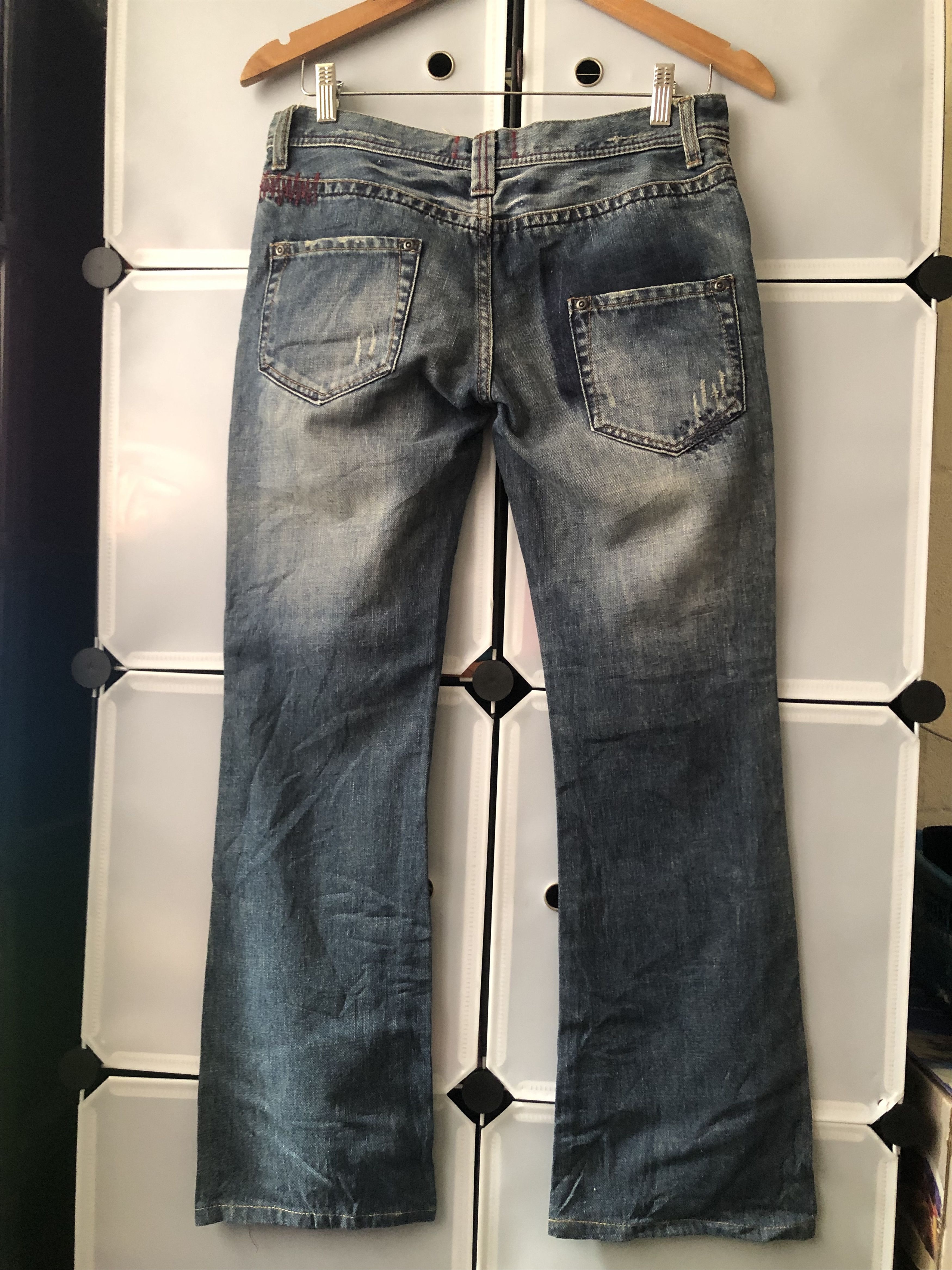 Japanese Brand La:ri Patchwork Shashiko Denim pants Size US 30 / EU 46 - 3 Thumbnail