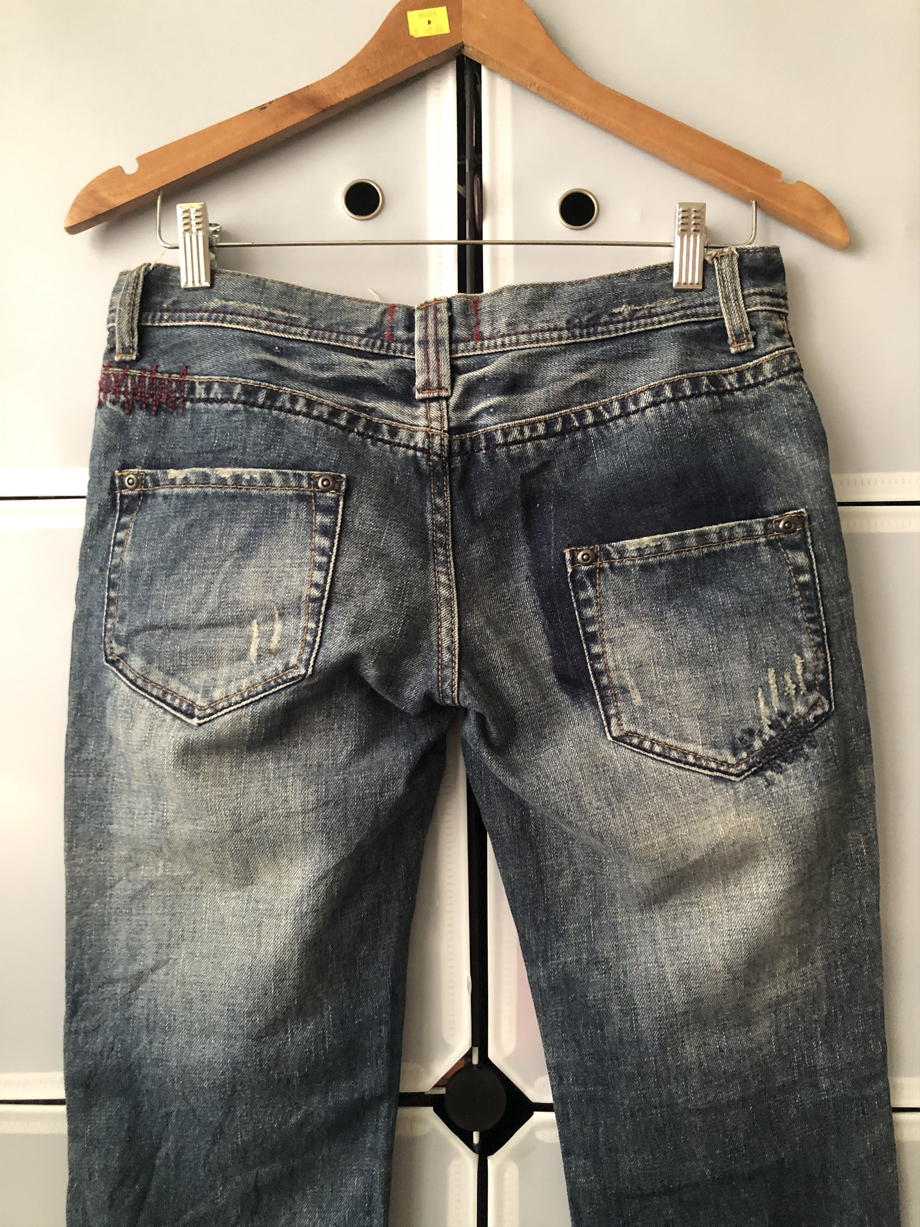 Japanese Brand La:ri Patchwork Shashiko Denim pants Size US 30 / EU 46 - 4 Thumbnail