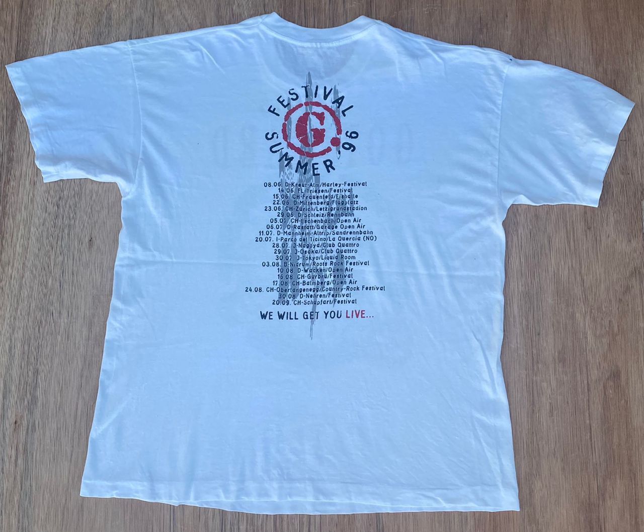 Band Tees × Vintage vintage tee D - 6 gotthard festival summer 1996 Size US XL / EU 56 / 4 - 3 Thumbnail