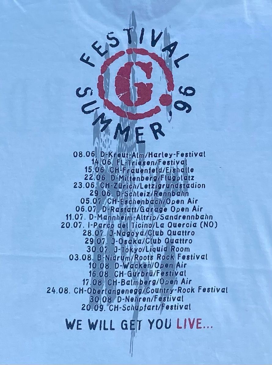 Band Tees × Vintage vintage tee D - 6 gotthard festival summer 1996 Size US XL / EU 56 / 4 - 4 Thumbnail