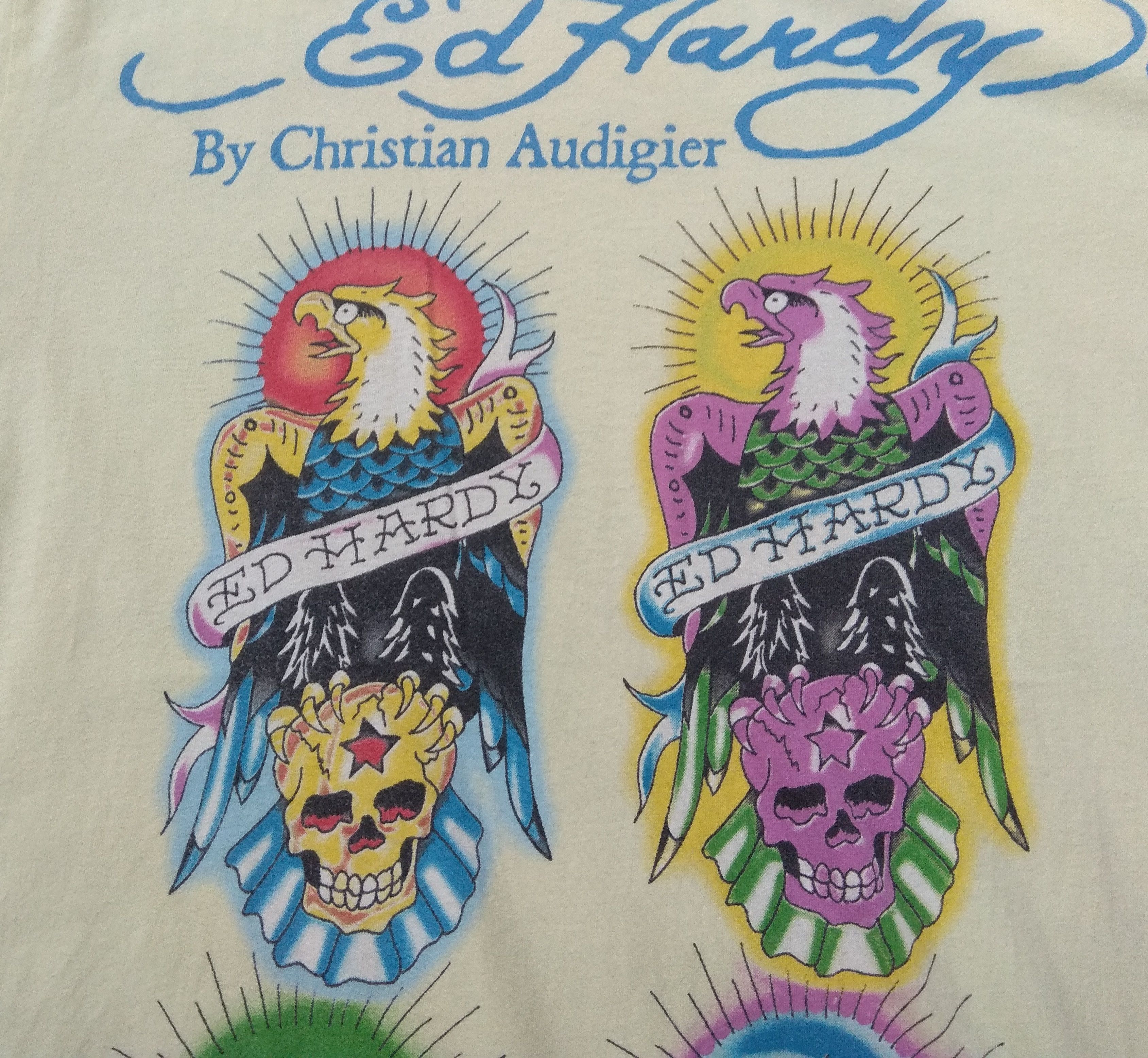 Ed Hardy Ed Hardy by Christian Audigier Eagle Skull Print Tee Size US L / EU 52-54 / 3 - 5 Thumbnail