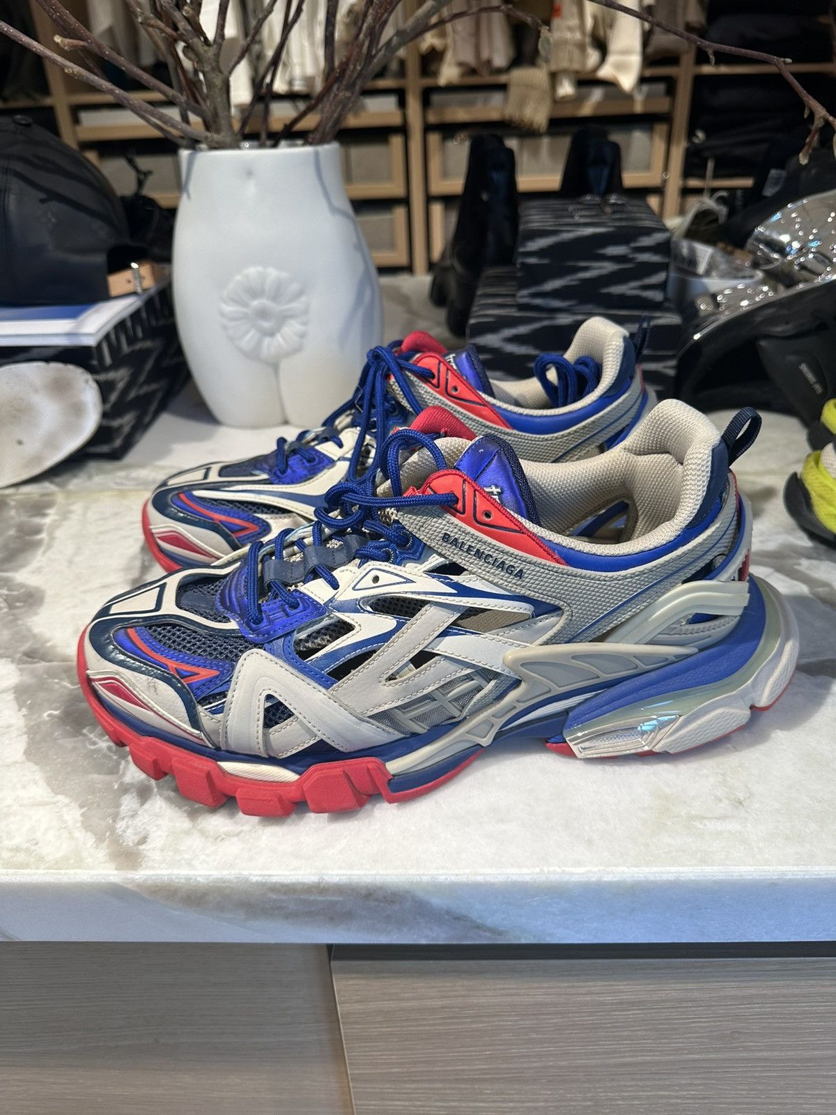 Balenciaga Track 2 new grey blue red Footwear