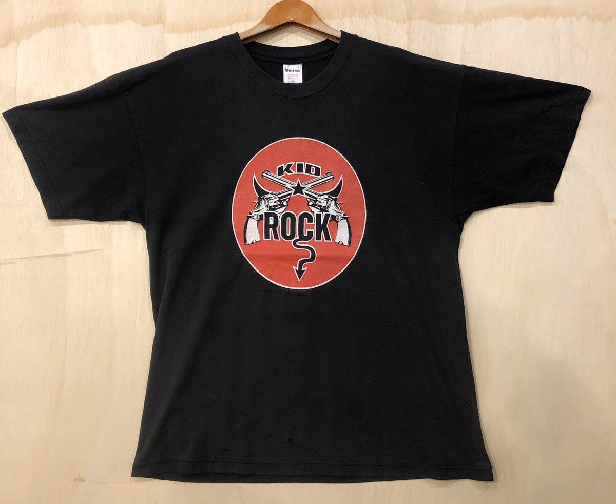 image of Band Tees x Rock T Shirt Vintage Kid Rock Band T Shirt in Black (Size XL)