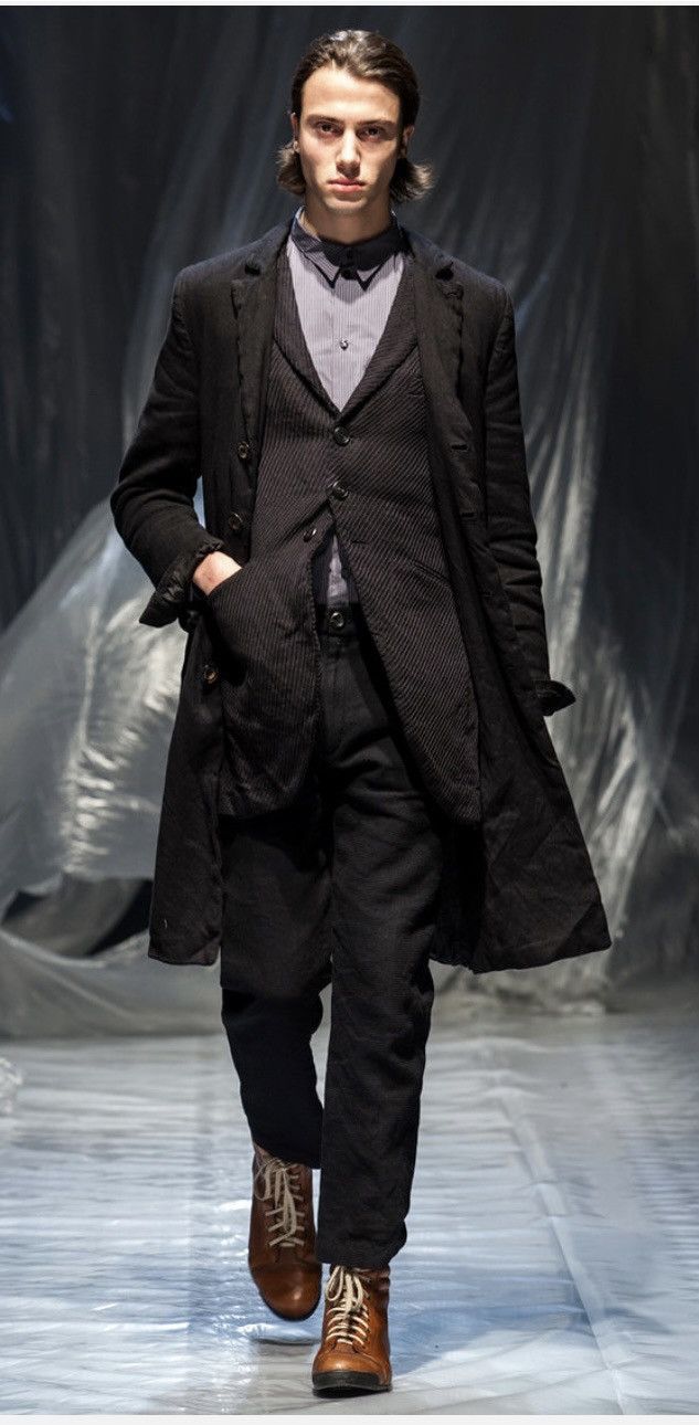 image of Geoffrey B Small Long Coat in Black, Men's (Size Large)