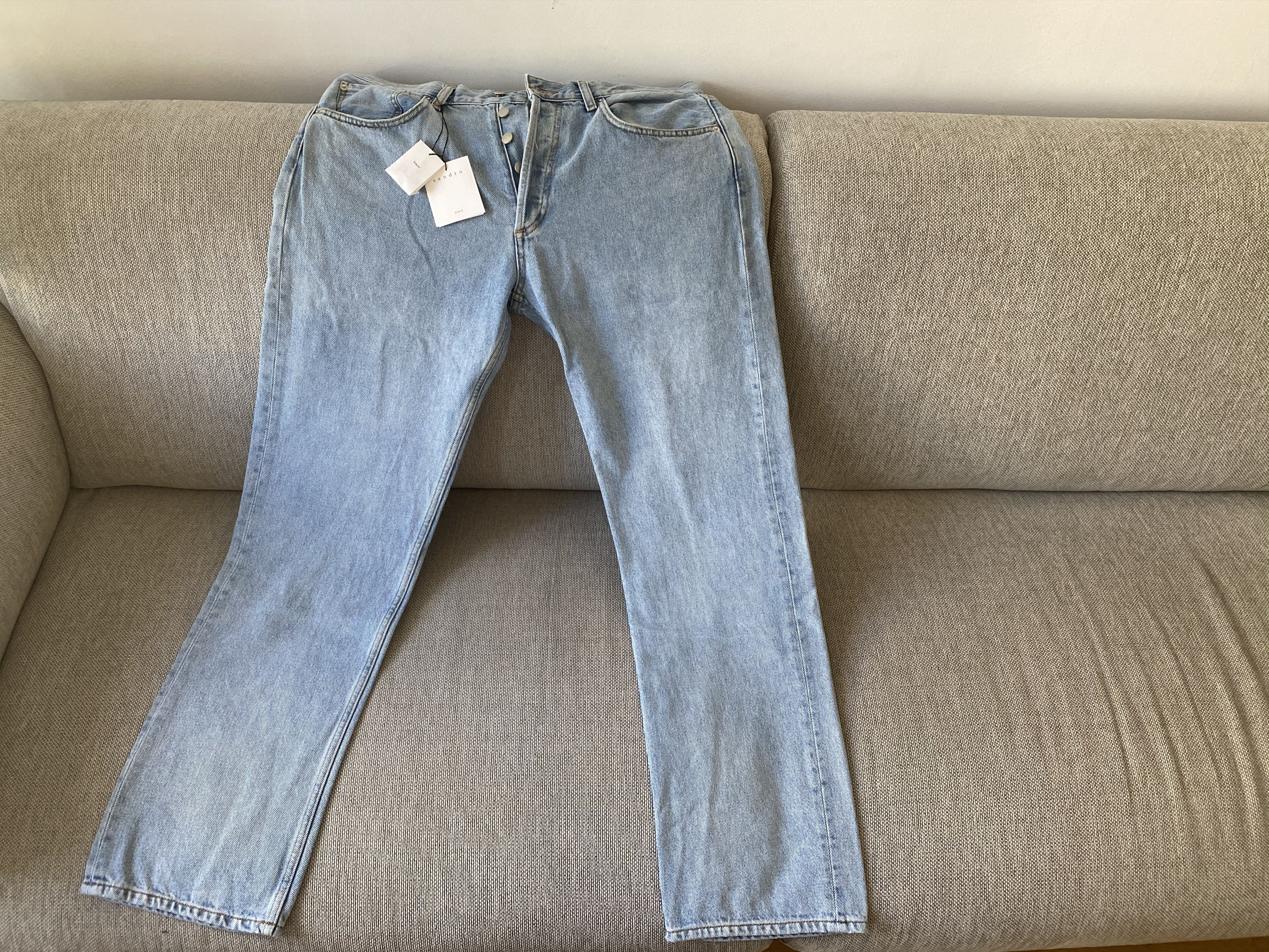 Sandro Sandro Regular Fit Denim Blue Vintage 34 Size US 34 / EU 50 - 3 Thumbnail
