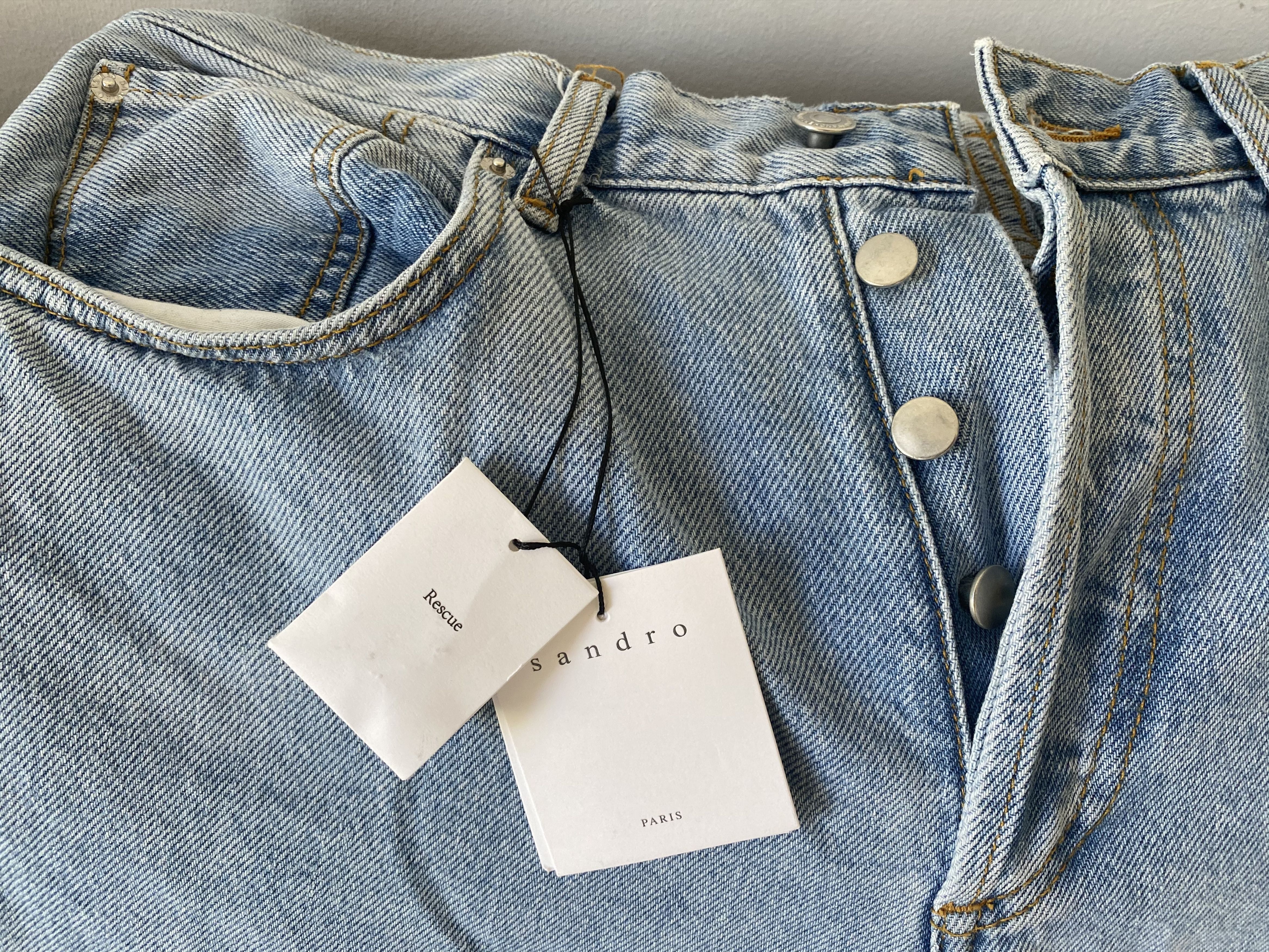 Sandro Sandro Regular Fit Denim Blue Vintage 34 Size US 34 / EU 50 - 5 Thumbnail