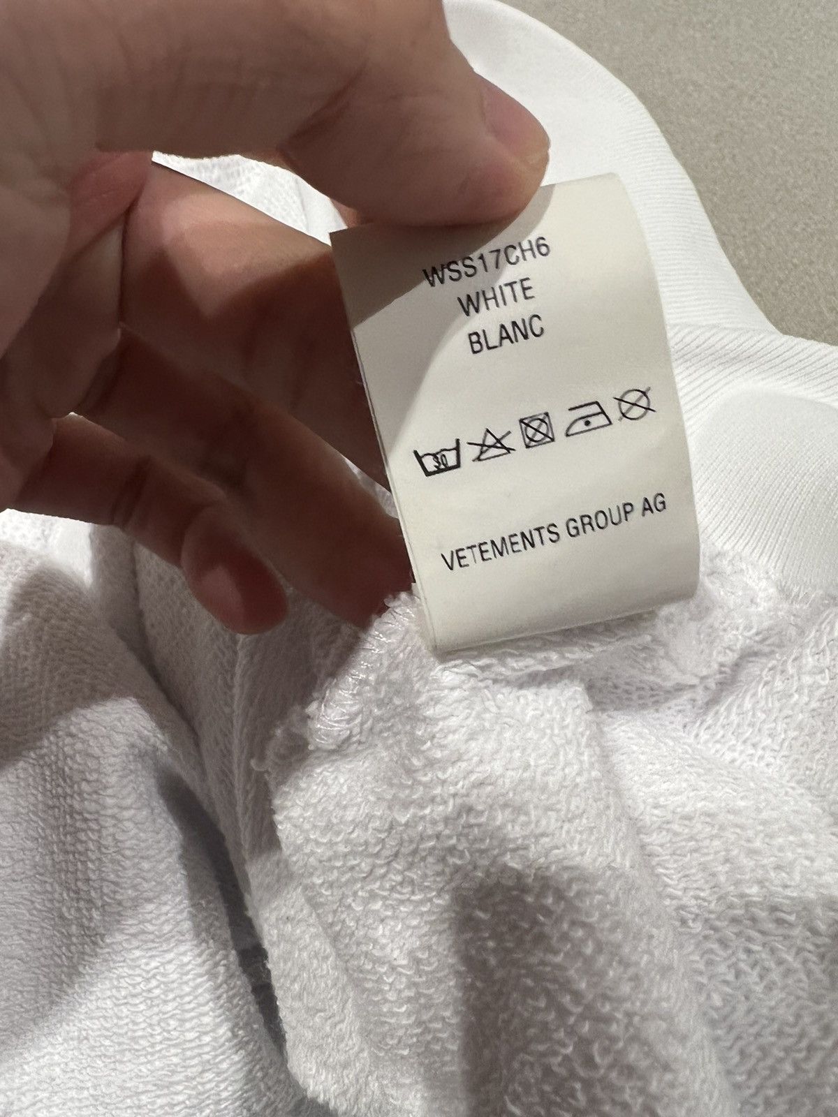 Champion × Vetements In progress zip up hoodie white Size US XS / EU 42 / 0 - 8 Thumbnail