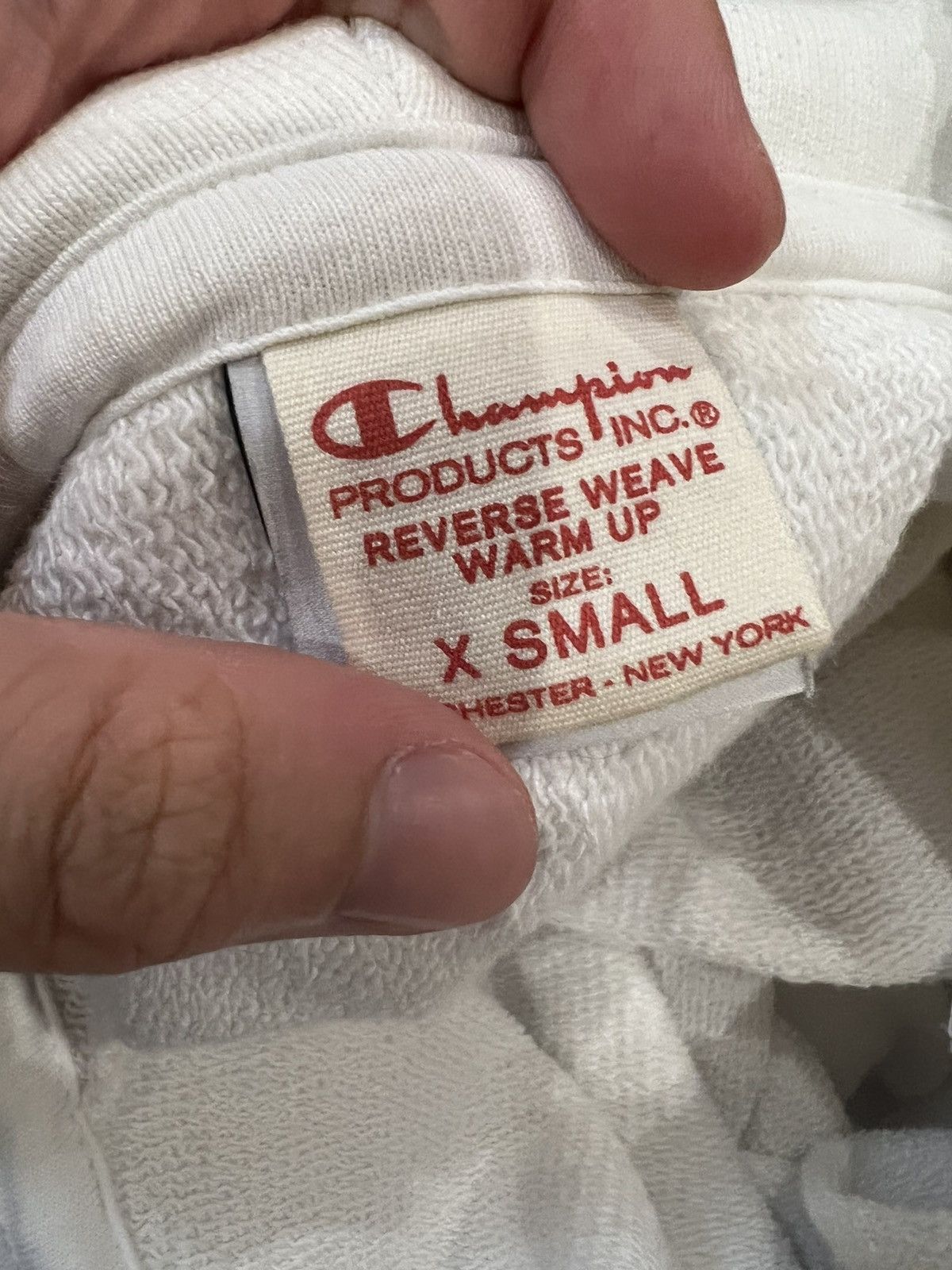Champion × Vetements In progress zip up hoodie white Size US XS / EU 42 / 0 - 4 Thumbnail
