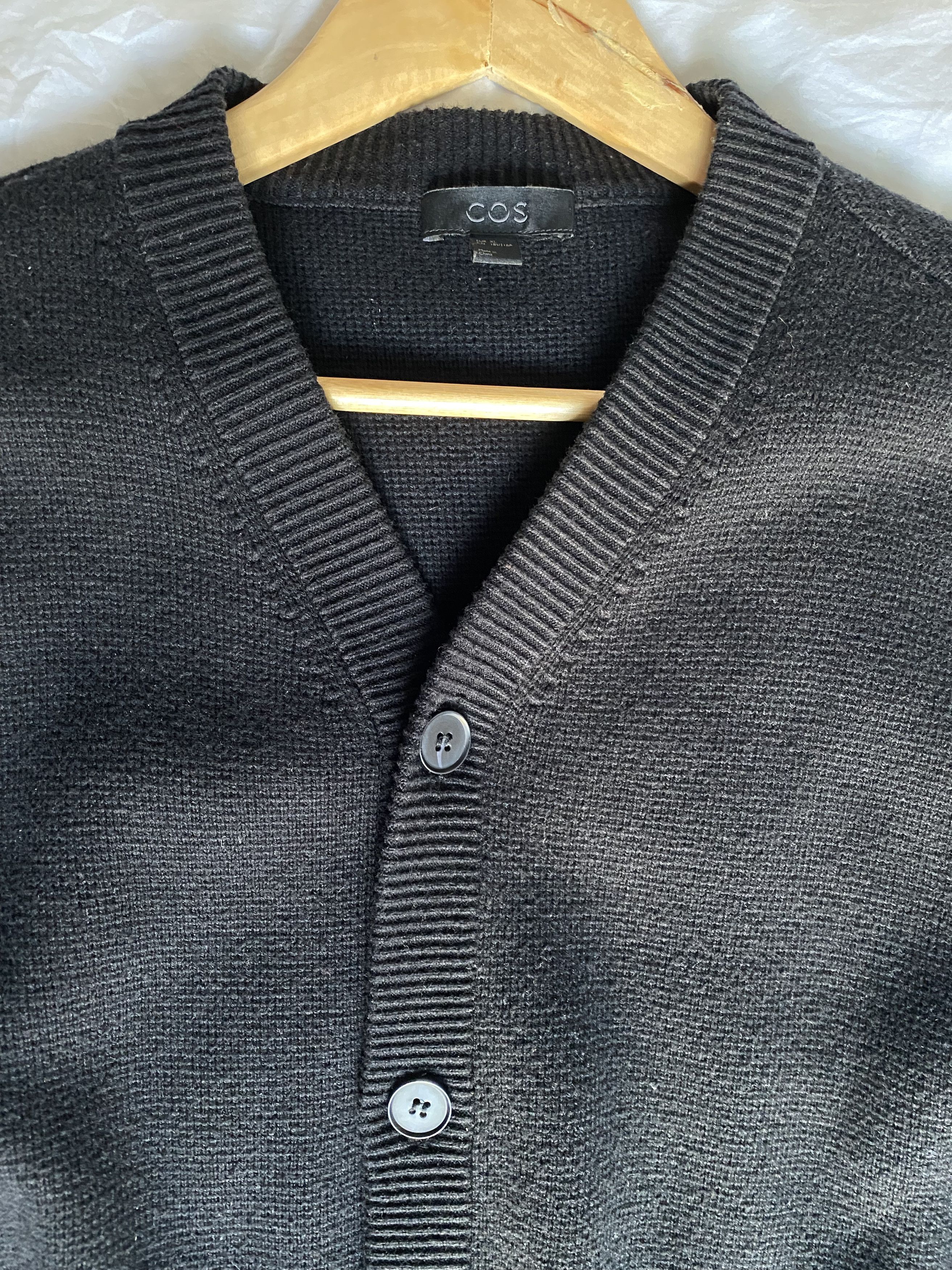 Organic Cotton-Merino Wool Mix Cardigan XL
