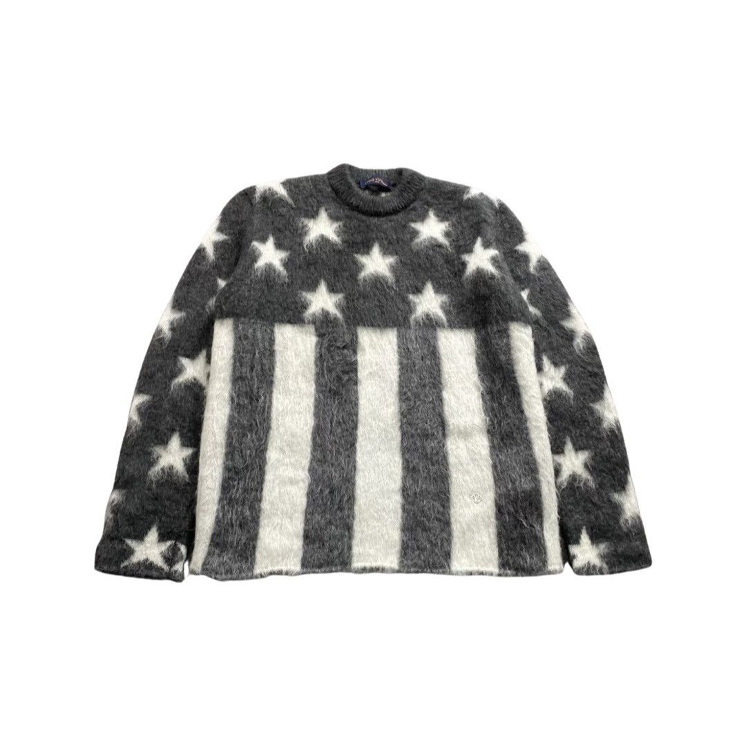 Louis Vuitton Grey USA Flag Mohair Jacquard Crew Neck Sweater M Louis  Vuitton