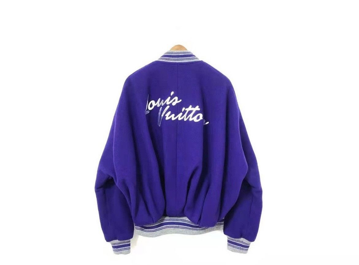 Louis Vuitton Asia exclusive purple baseball varsity jacket Size US L / EU 52-54 / 3 - 2 Thumbnail