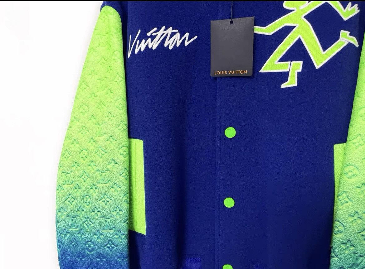 Louis Vuitton × Virgil Abloh Mix gradient leather bomber varsity jacket Size US M / EU 48-50 / 2 - 4 Thumbnail