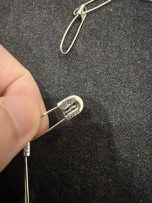 Chrome Hearts Safety pin necklace bracelet choker Grailed